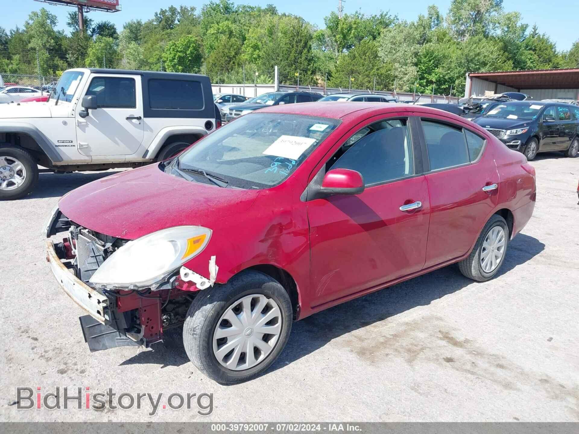 2012 NISSAN VERSA - VIN: 3N1CN7AP1CL815546 - Фото 2