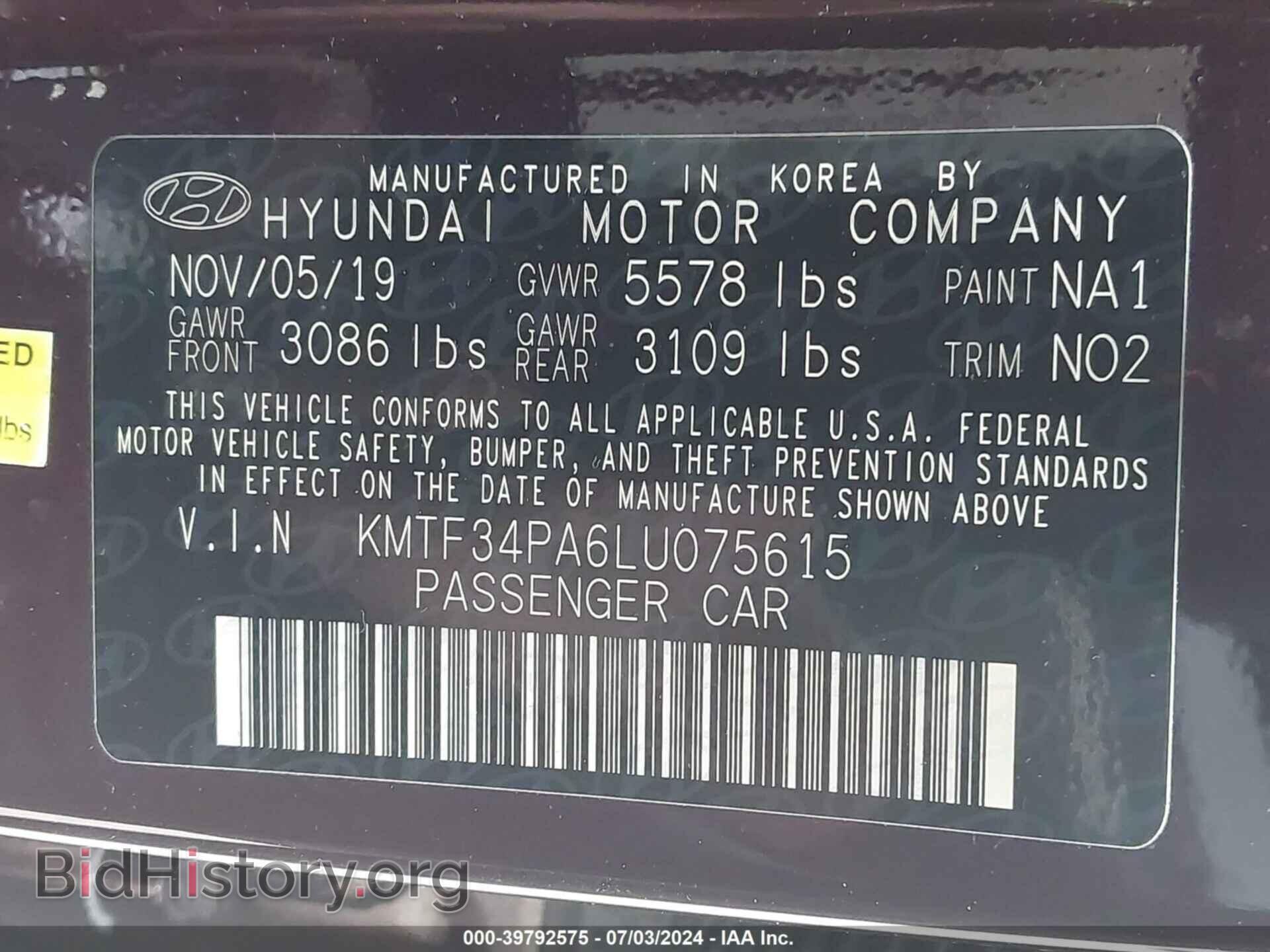 2020 GENESIS G90 - VIN: KMTF34PA6LU075615 - Фото 9