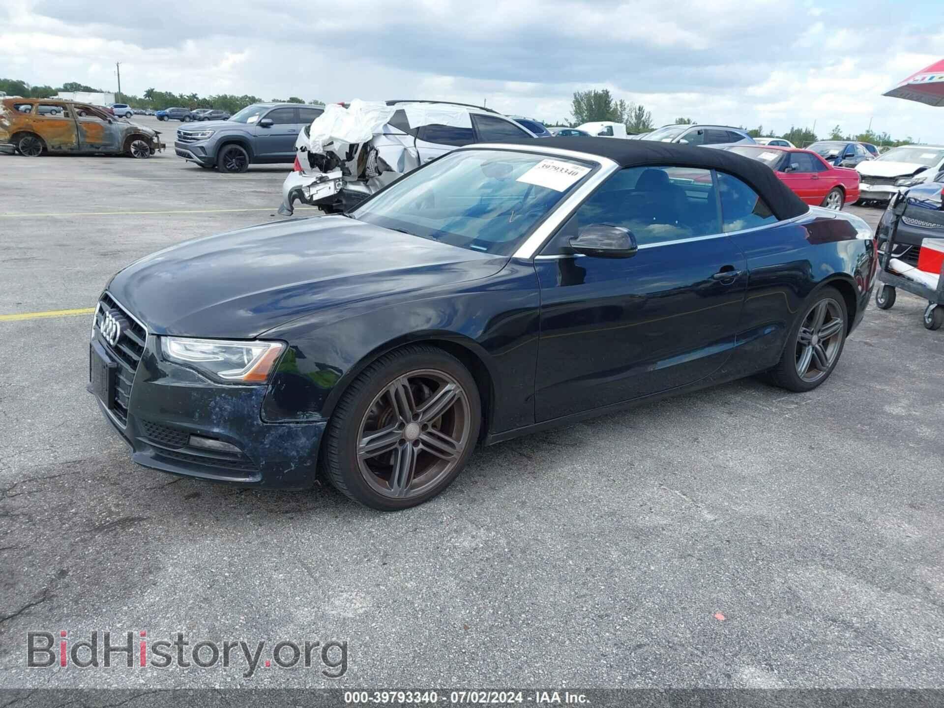 2013 AUDI A5 - VIN: WAULFAFH2DN009805 - Фото 2