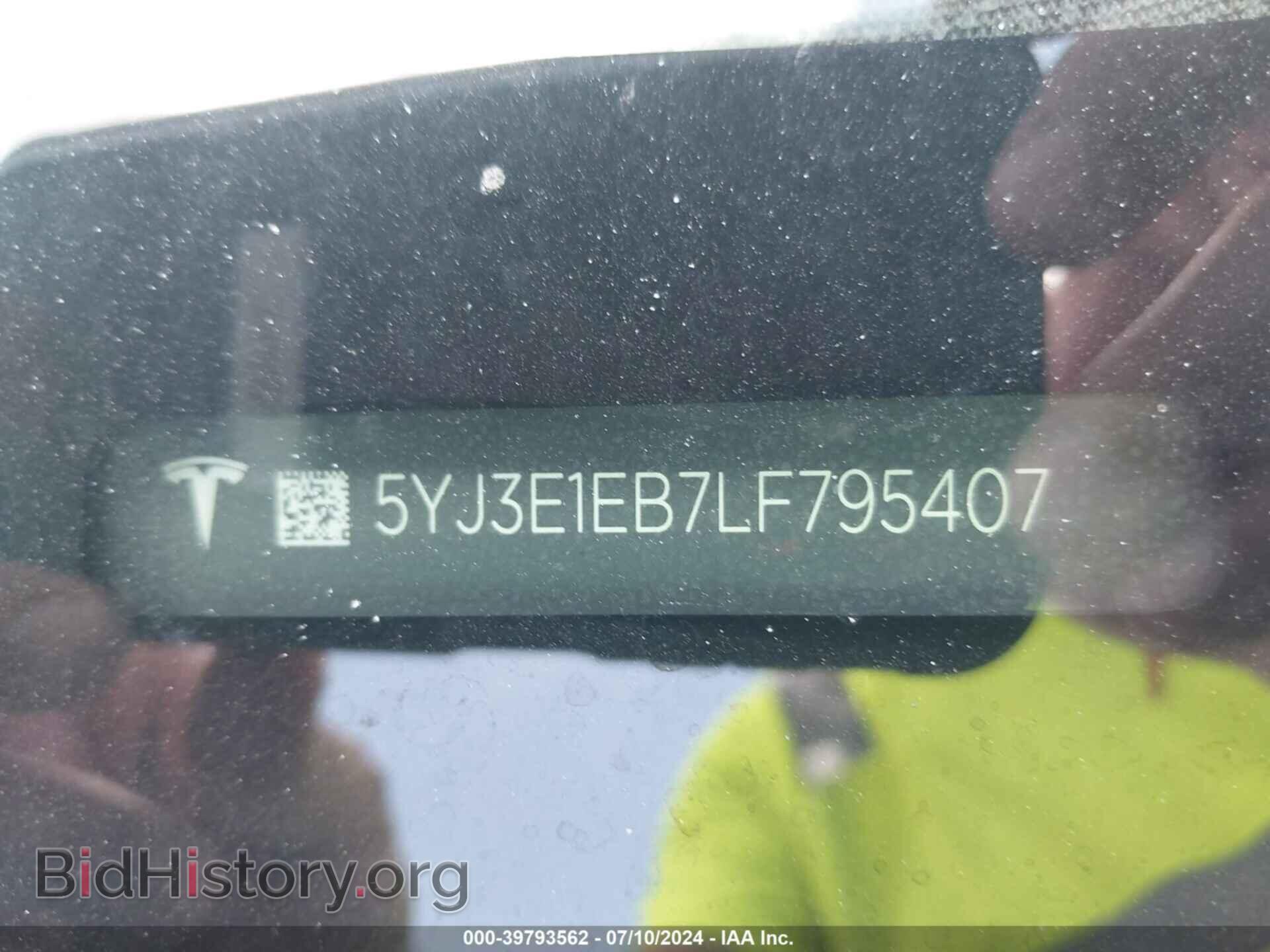 2020 TESLA MODEL 3 - VIN: 5YJ3E1EB7LF795407 - Фото 9