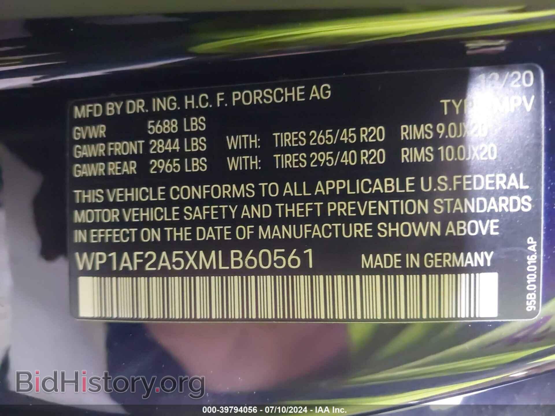 2021 PORSCHE MACAN - VIN: WP1AF2A5XMLB60561 - Photo 9