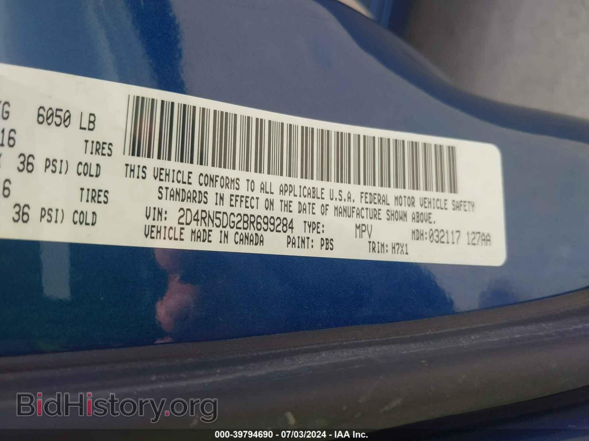 2011 DODGE GRAND CARAVAN - VIN: 2D4RN5DG2BR699284 - Фото 9