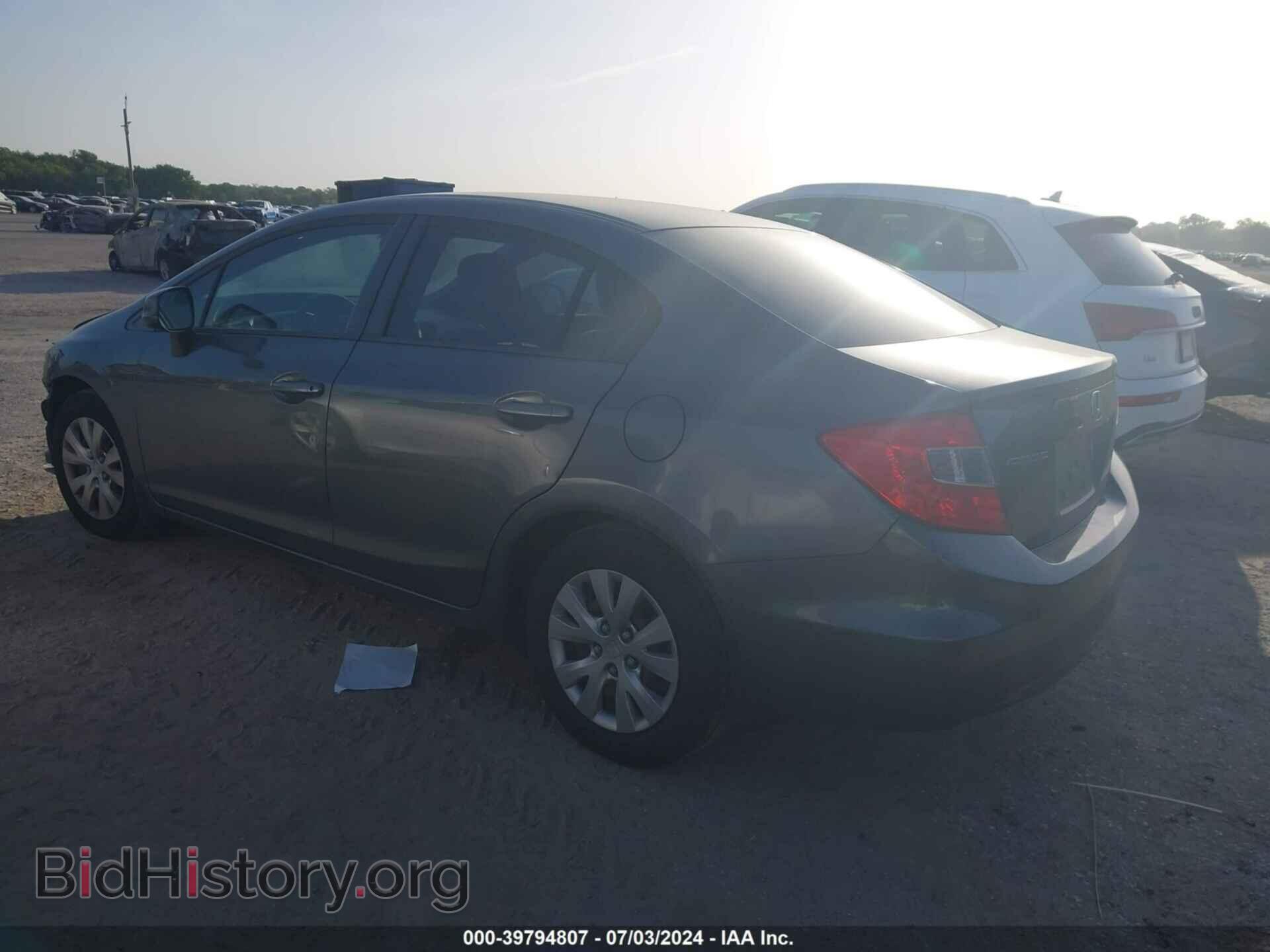 2012 HONDA CIVIC - VIN: 19XFB2F5XCE035501 - Фото 3