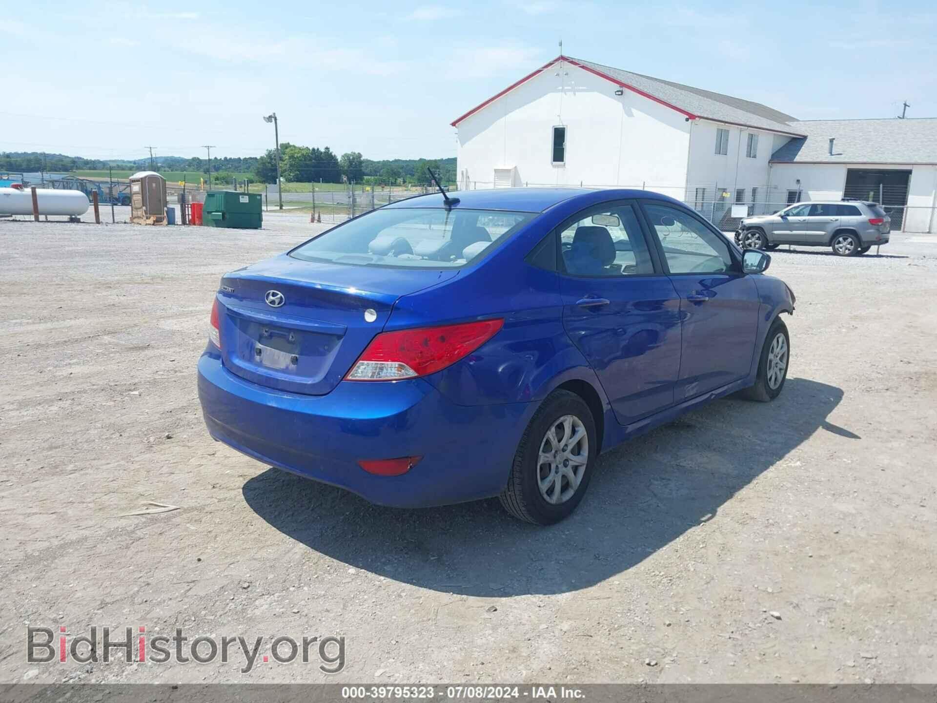 2012 HYUNDAI ACCENT - VIN: KMHCT4AEXCU222804 - Фото 4