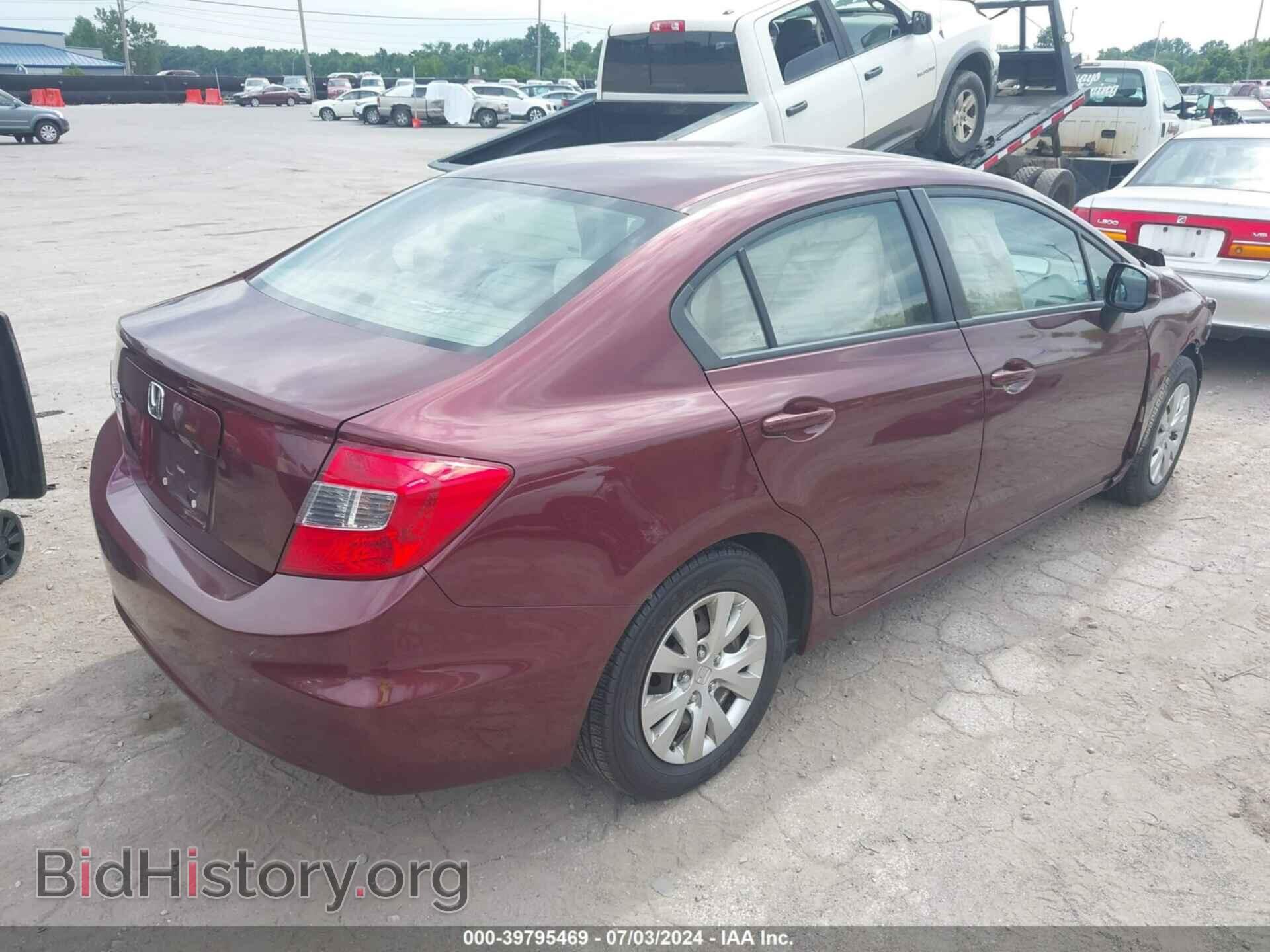 2012 HONDA CIVIC - VIN: 19XFB2F5XCE003762 - Photo 4