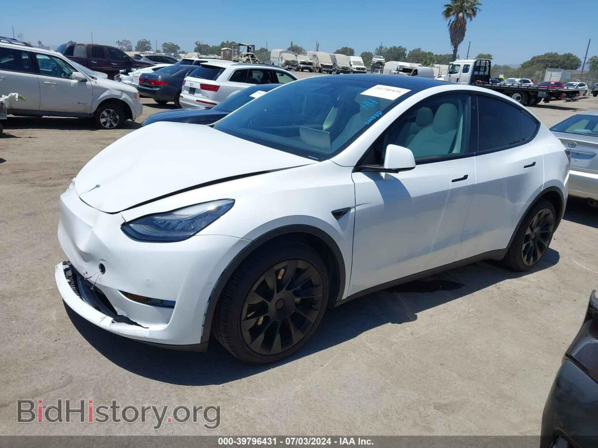2020 TESLA MODEL Y - VIN: 5YJYGDEE4LF058564 - Фото 2