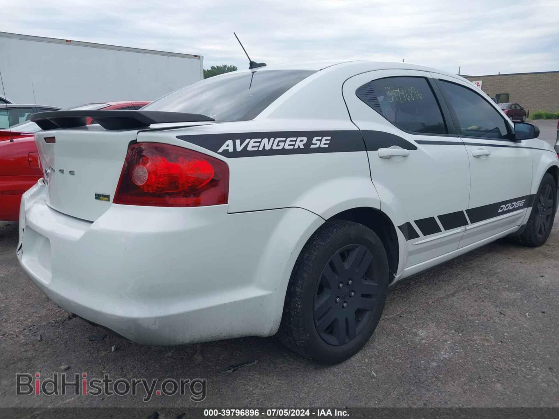 2012 DODGE AVENGER - VIN: 1C3CDZAG4CN309256 - Photo 4
