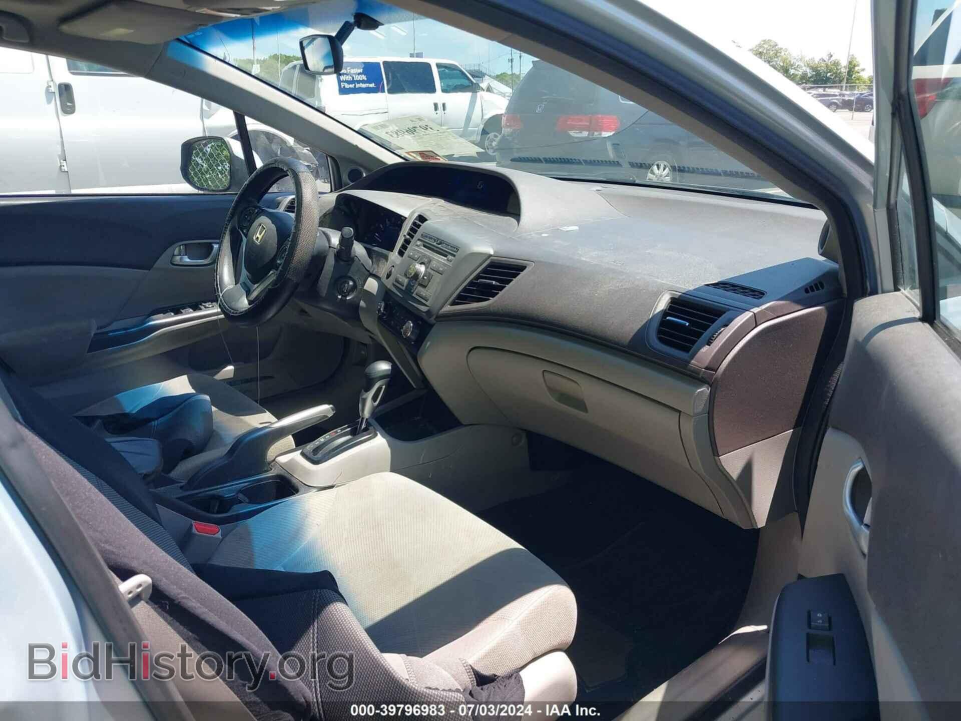 2012 HONDA CIVIC - VIN: 19XFB2F85CE313215 - Фото 5