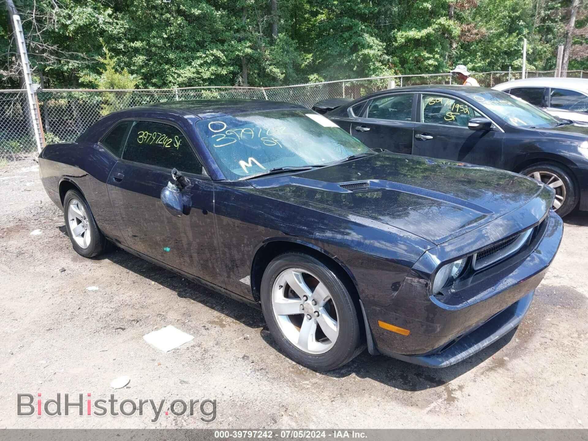 Photo 2C3CDYAG7CH293556 - DODGE CHALLENGER 2012