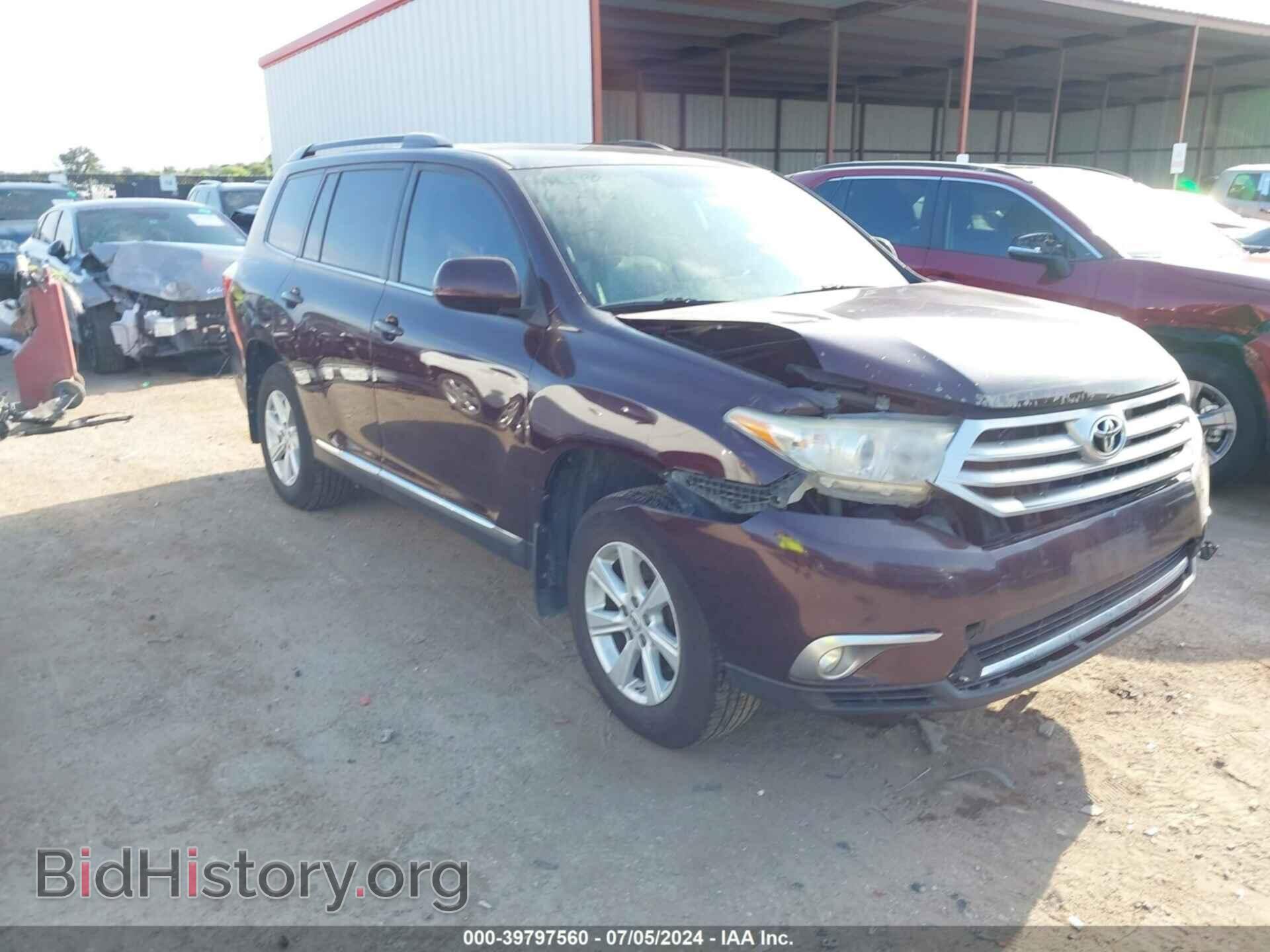 Фотография 5TDZA3EH5CS017575 - TOYOTA HIGHLANDER 2012