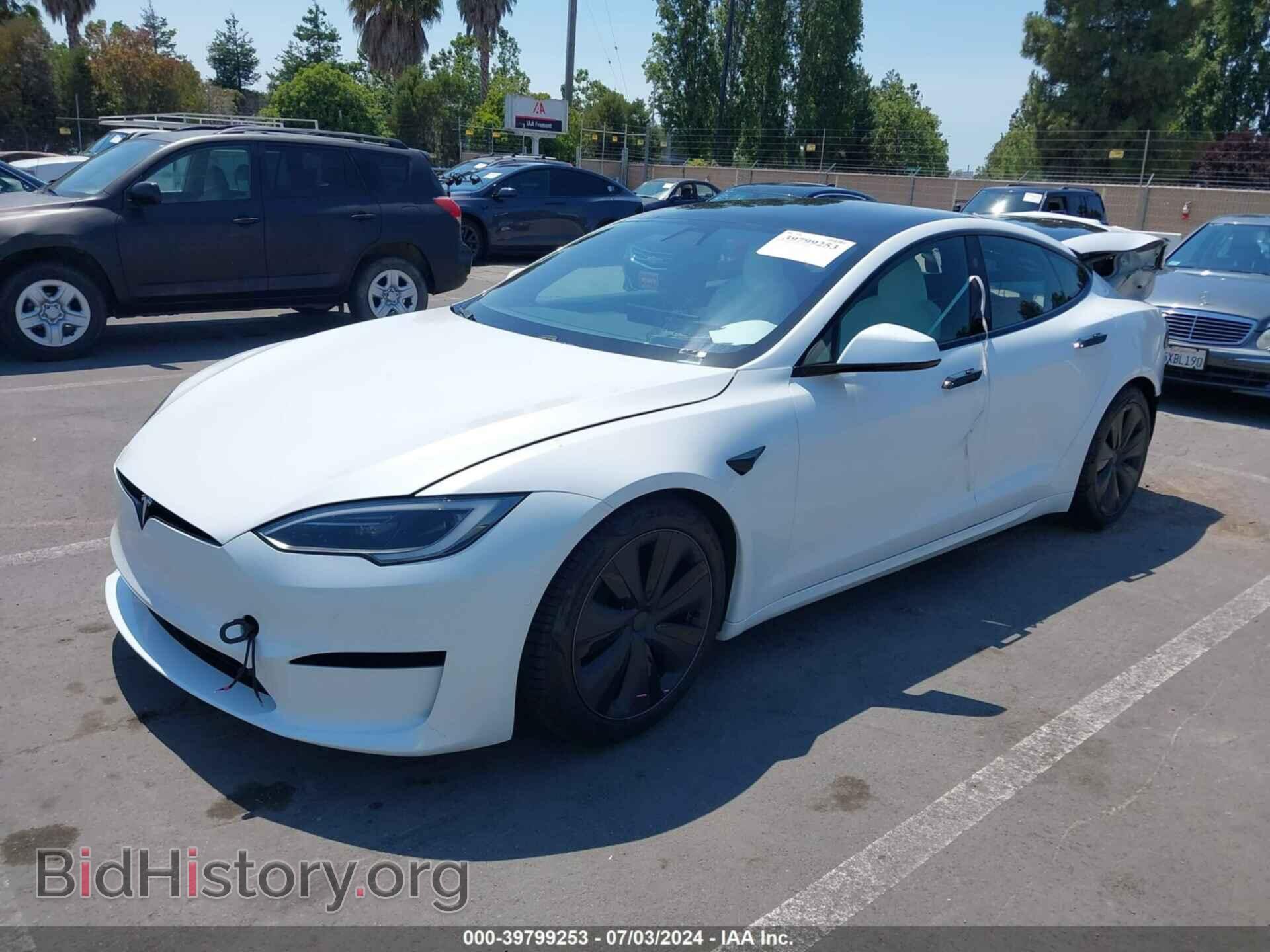 2022 TESLA MODEL S - VIN: 5YJSA1E5XNF490133 - Фото 2