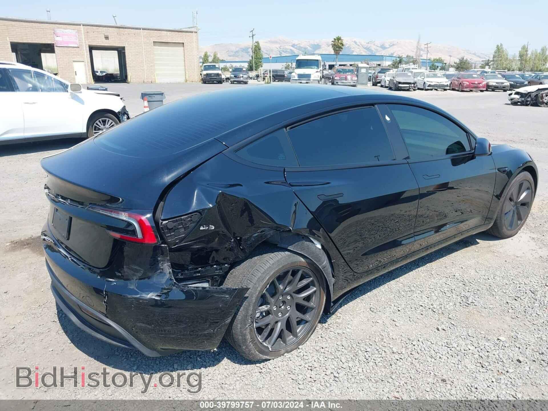 2024 TESLA MODEL 3 - VIN: 5YJ3E1EA7RF770104 - Фото 4