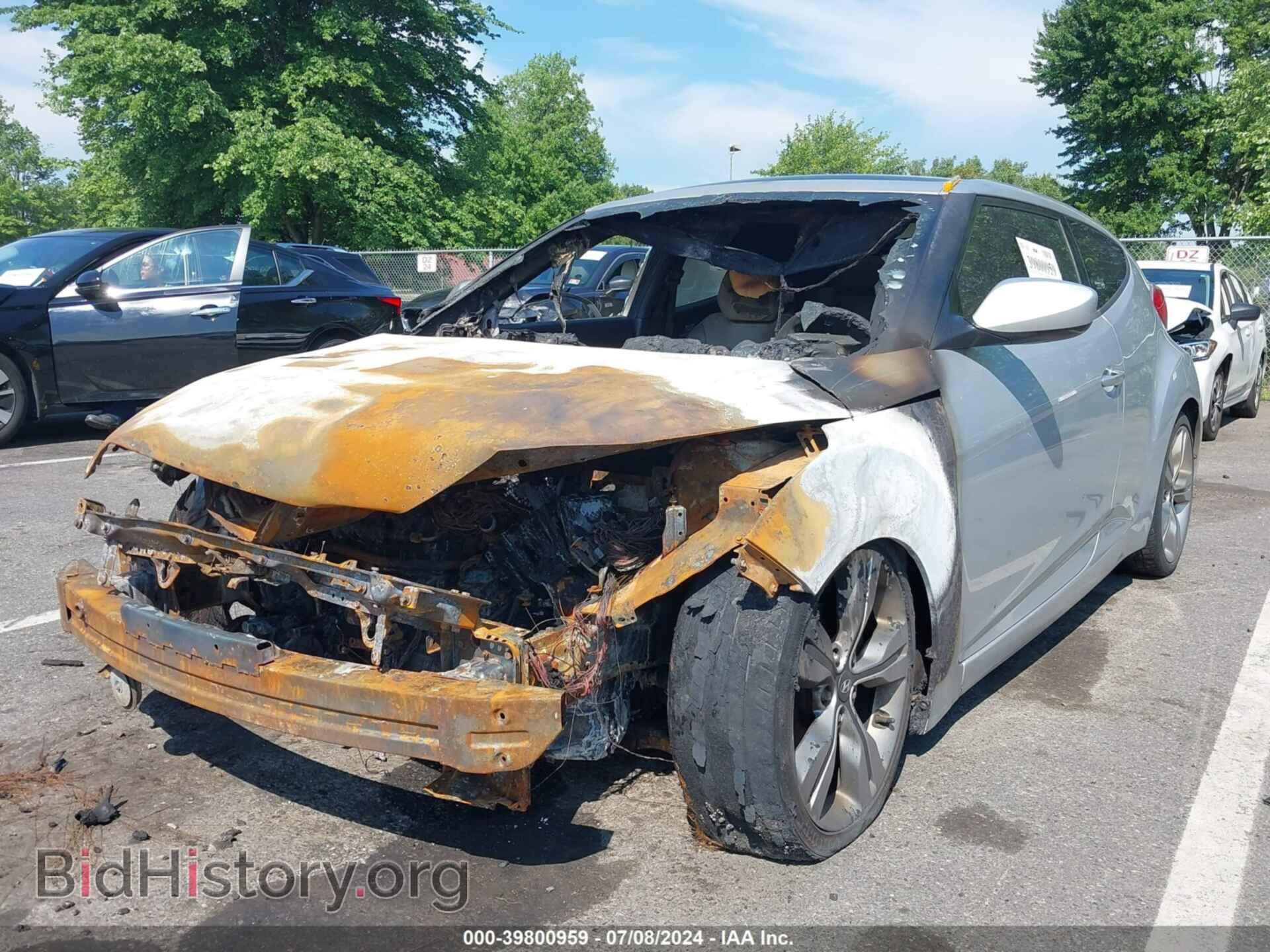 2012 HYUNDAI VELOSTER - VIN: KMHTC6AD7CU047477 - Фото 2