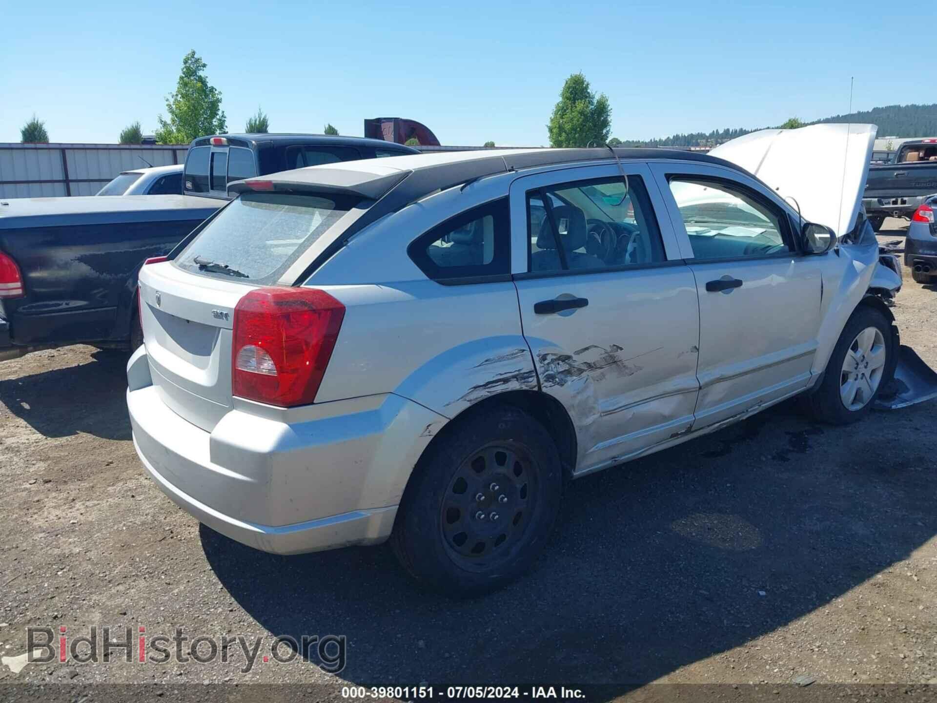 2007 DODGE CALIBER - VIN: 1B3HB48B97D286669 - Фото 4
