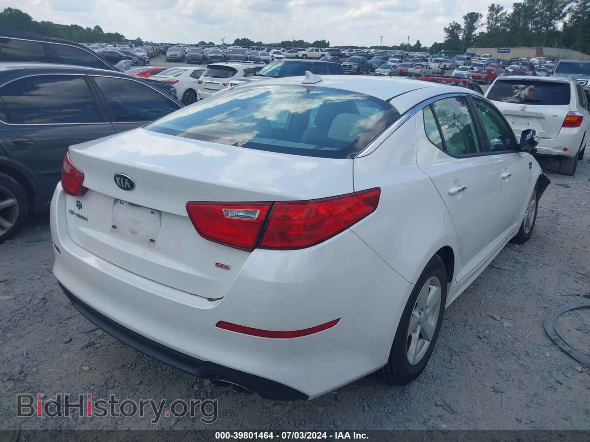 2015 KIA OPTIMA - VIN: KNAGM4A78F5608606 - Фото 4