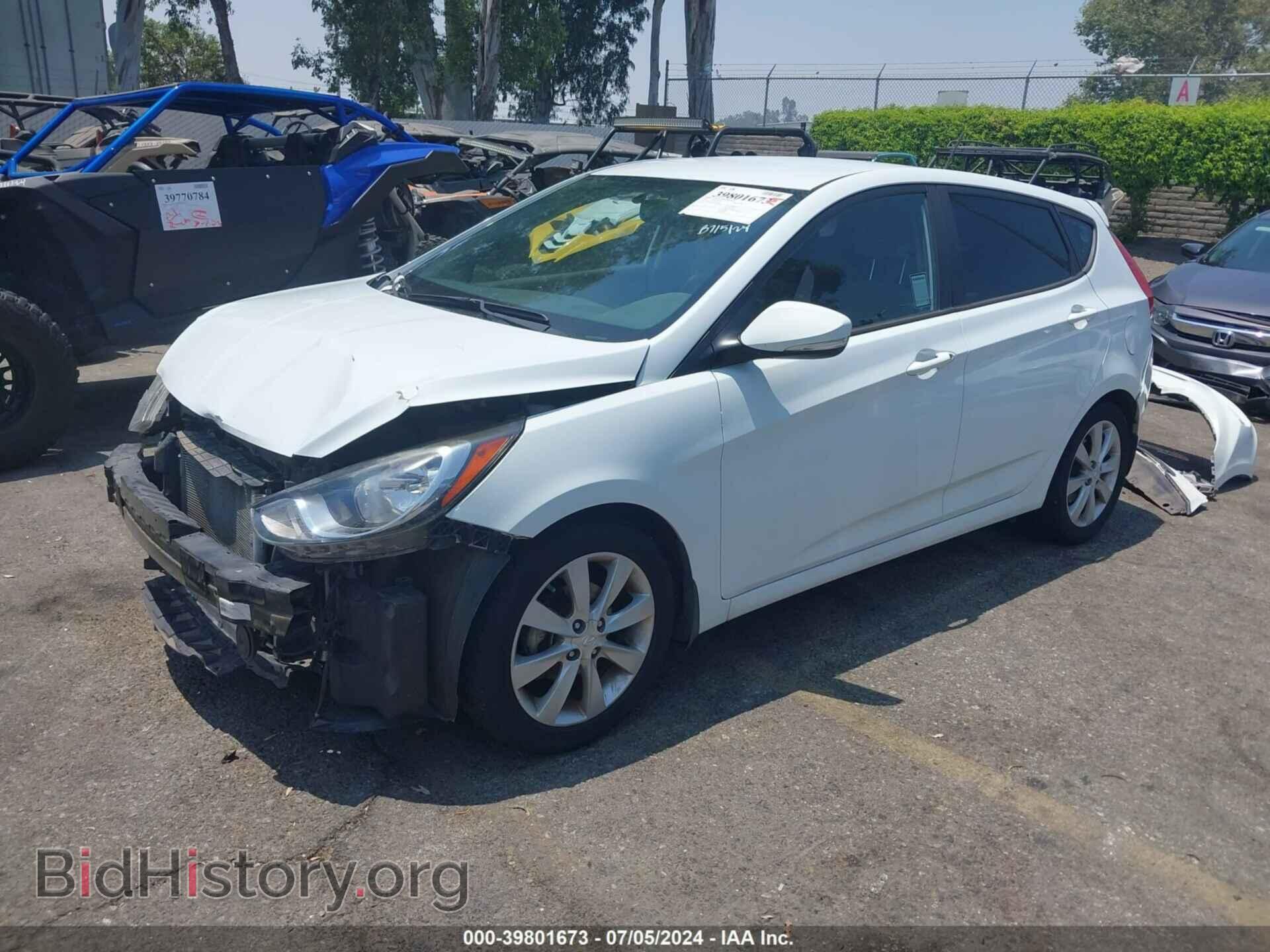 2013 HYUNDAI ACCENT - VIN: KMHCU5AE9DU072544 - Фото 2