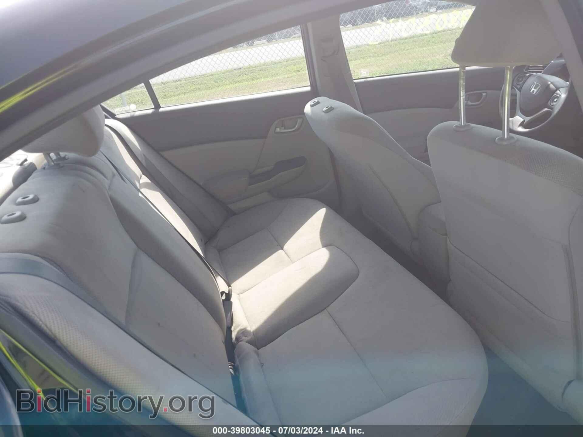 2012 HONDA CIVIC - VIN: 2HGFB2F5XCH324545 - Фото 8