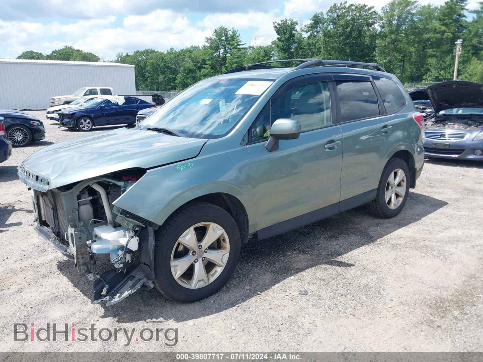 2014 SUBARU FORESTER - VIN: JF2SJAEC6EH535567 - Фото 2