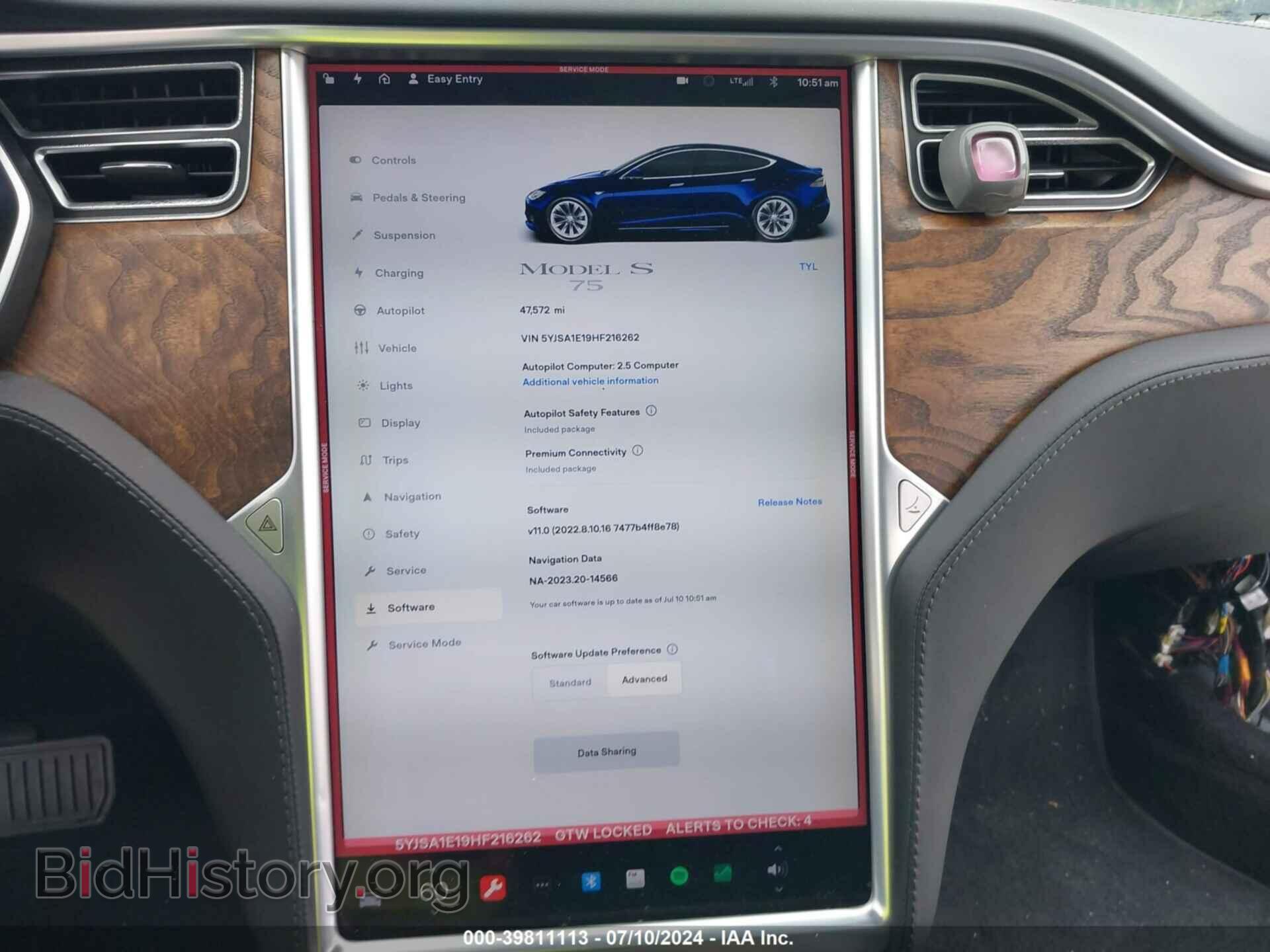 2017 TESLA MODEL S - VIN: 5YJSA1E19HF216262 - Фото 18