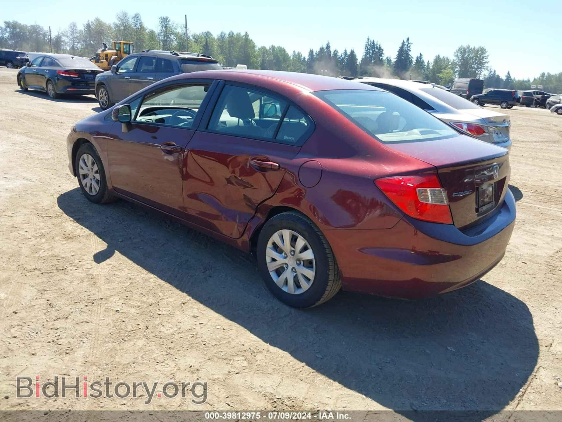 2012 HONDA CIVIC - VIN: JHMFB2F53CS002965 - Фото 3