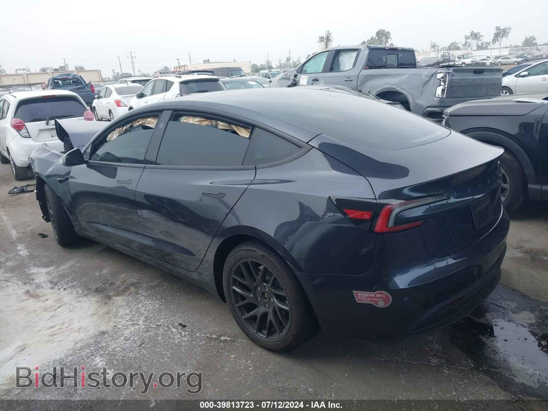 2024 TESLA MODEL 3 - VIN: 5YJ3E1EA0RF730446 - Фото 3