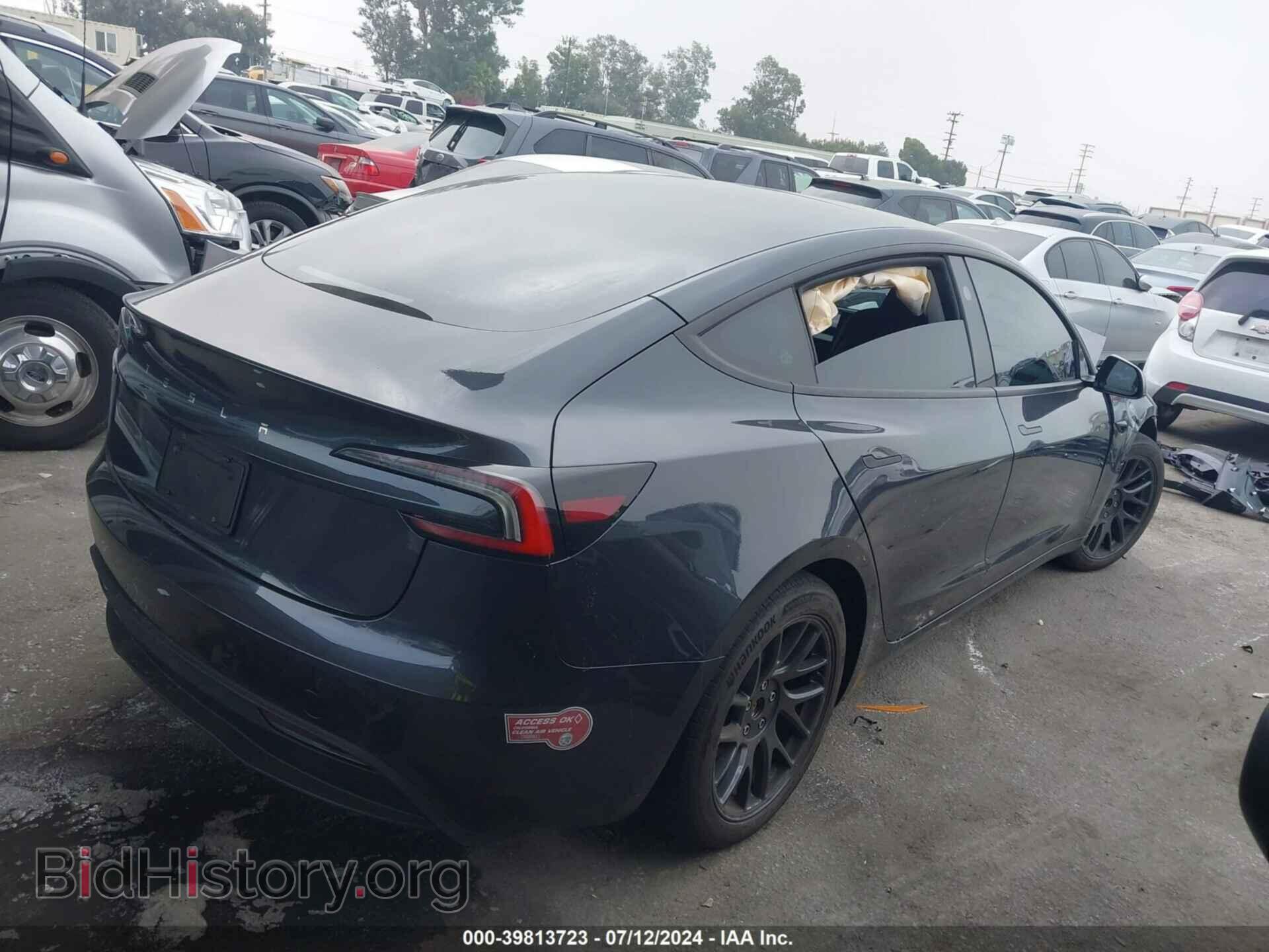 2024 TESLA MODEL 3 - VIN: 5YJ3E1EA0RF730446 - Фото 4