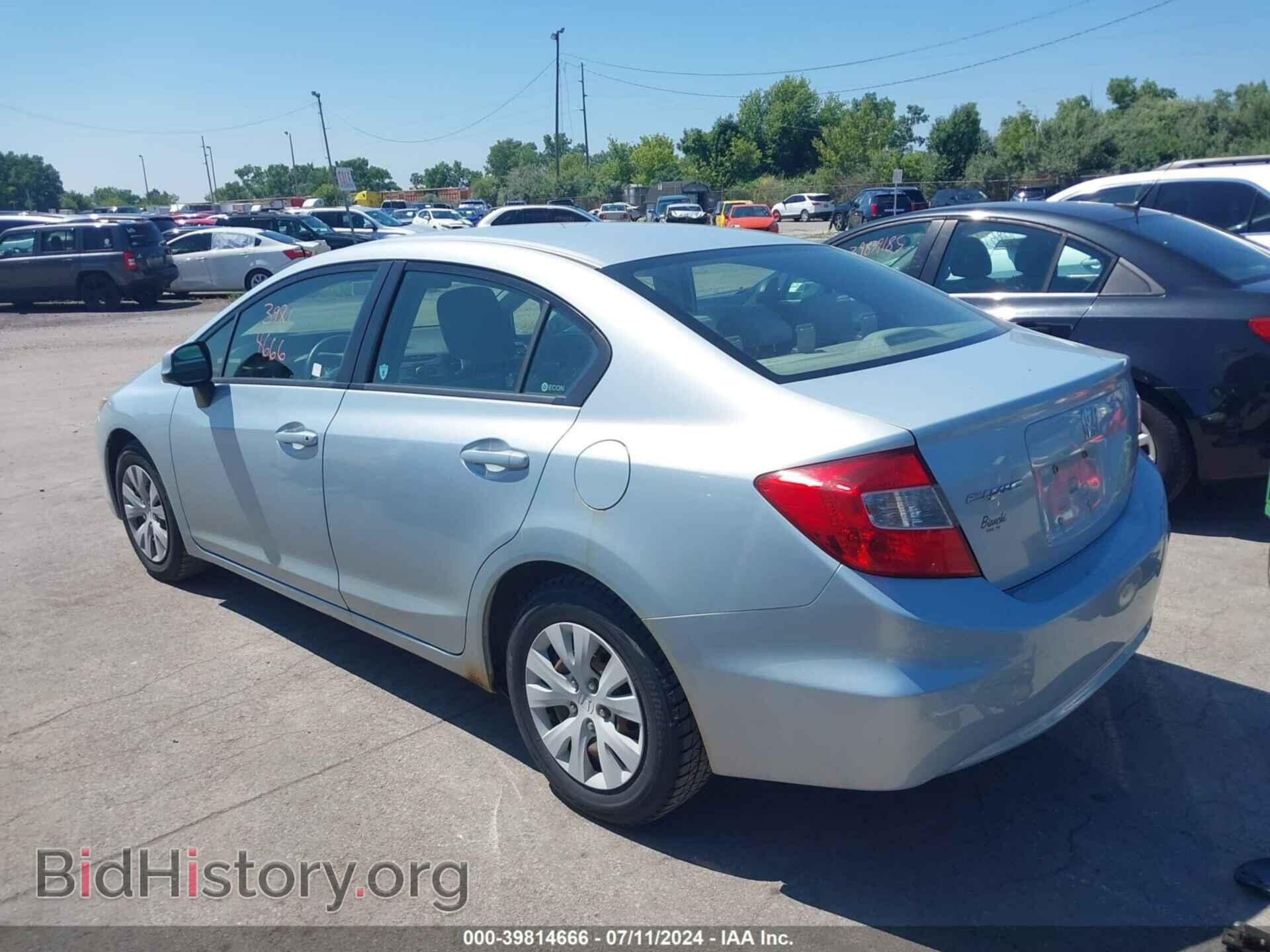 2012 HONDA CIVIC - VIN: JHMFB2F57CS000183 - Фото 3