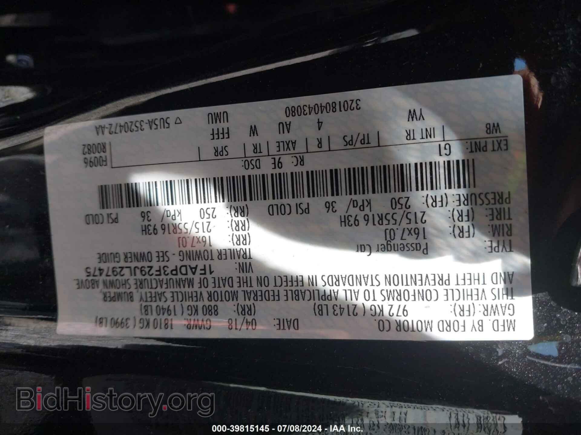2018 FORD FOCUS - VIN: 1FADP3F29JL297475 - Photo 9