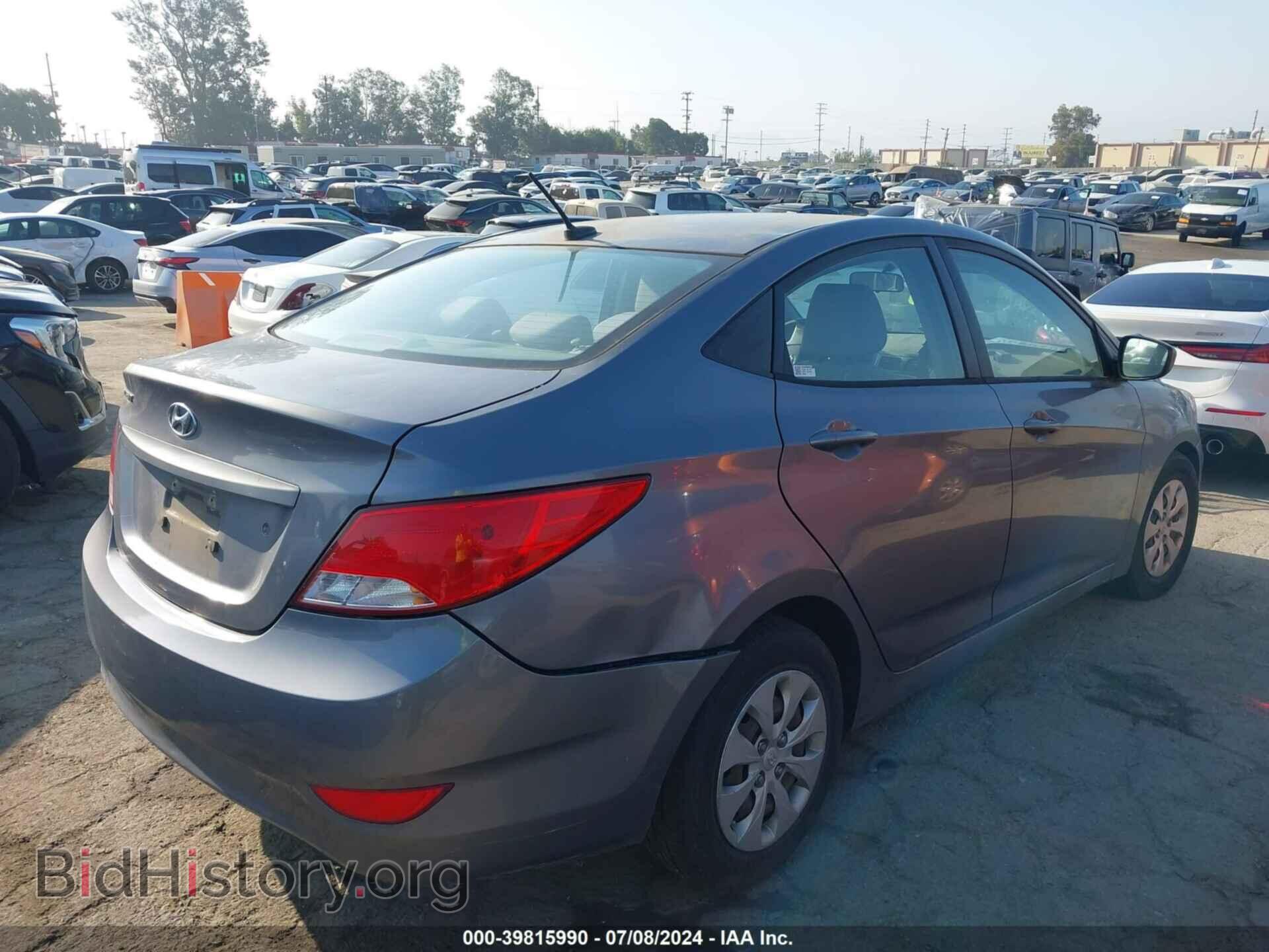 2016 HYUNDAI ACCENT - VIN: KMHCT4AE4GU998657 - Фото 4