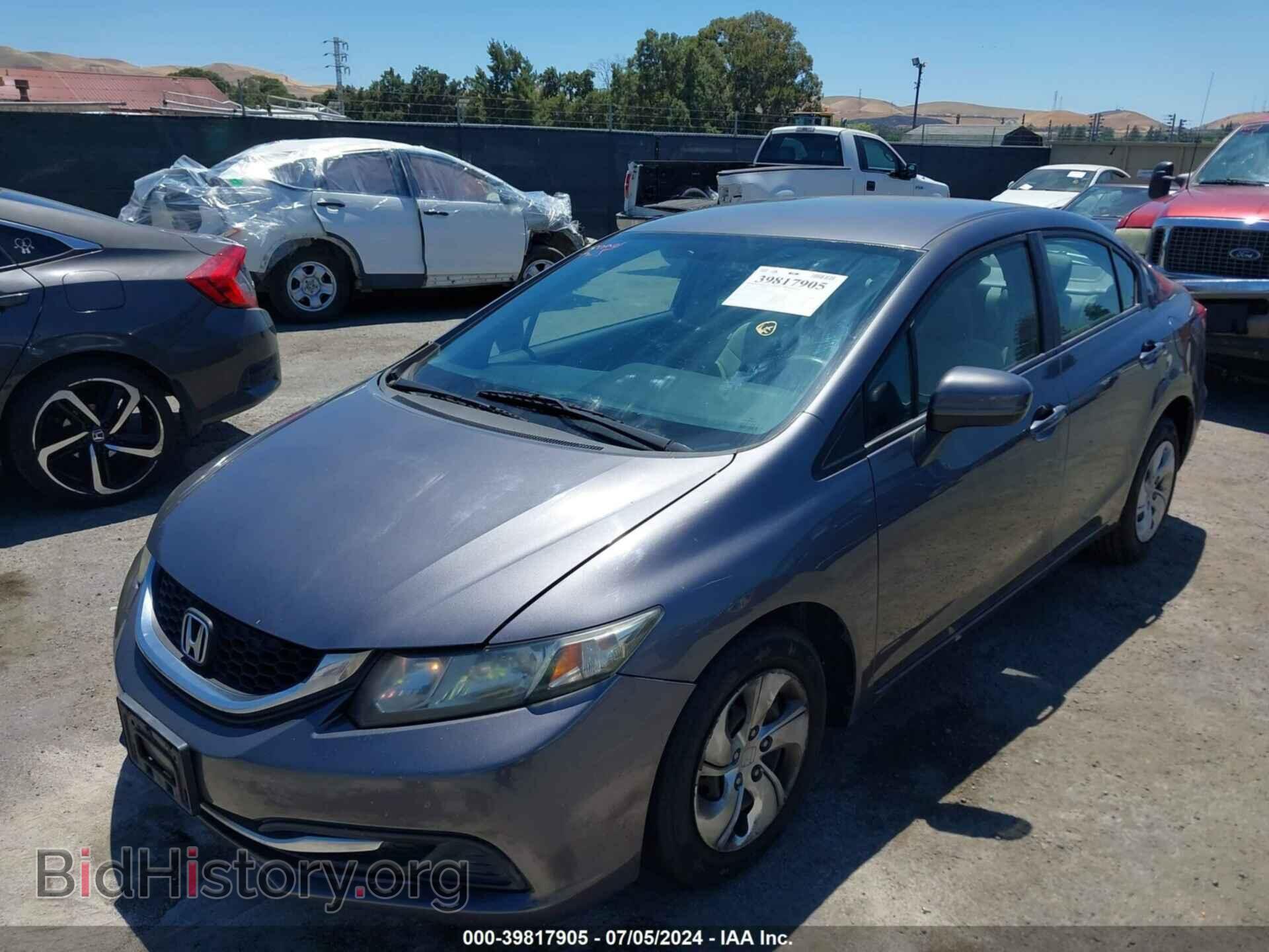 2014 HONDA CIVIC - VIN: 19XFB2F5XEE205925 - Фото 2