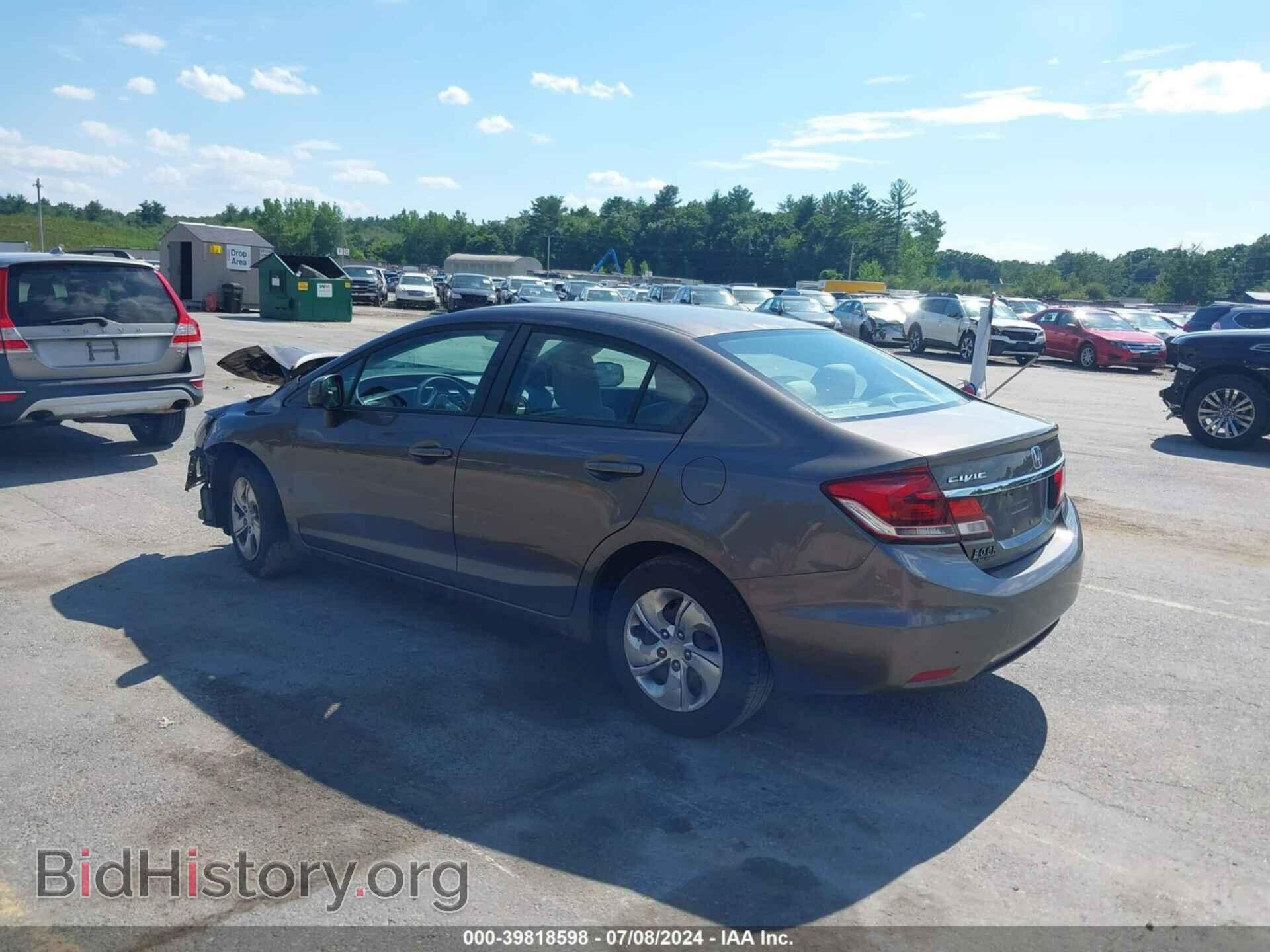 2013 HONDA CIVIC - VIN: 2HGFB2F58DH596111 - Фото 3