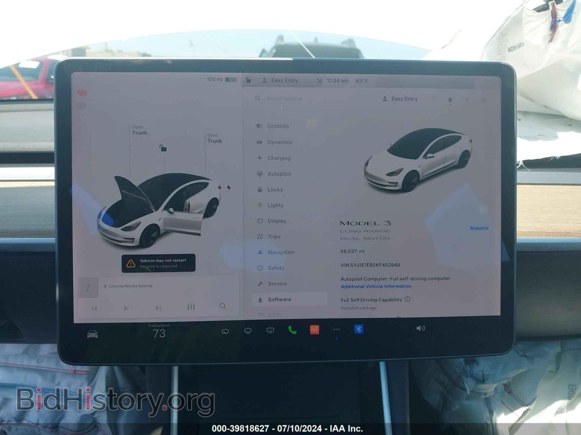 2019 TESLA MODEL 3 - VIN: 5YJ3E1EB5KF452948 - Photo 18