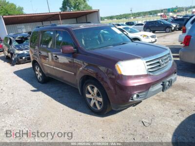 2013 Honda PILOT Touring, красный — VIN 5FNYF3H97DB018038, IAAI