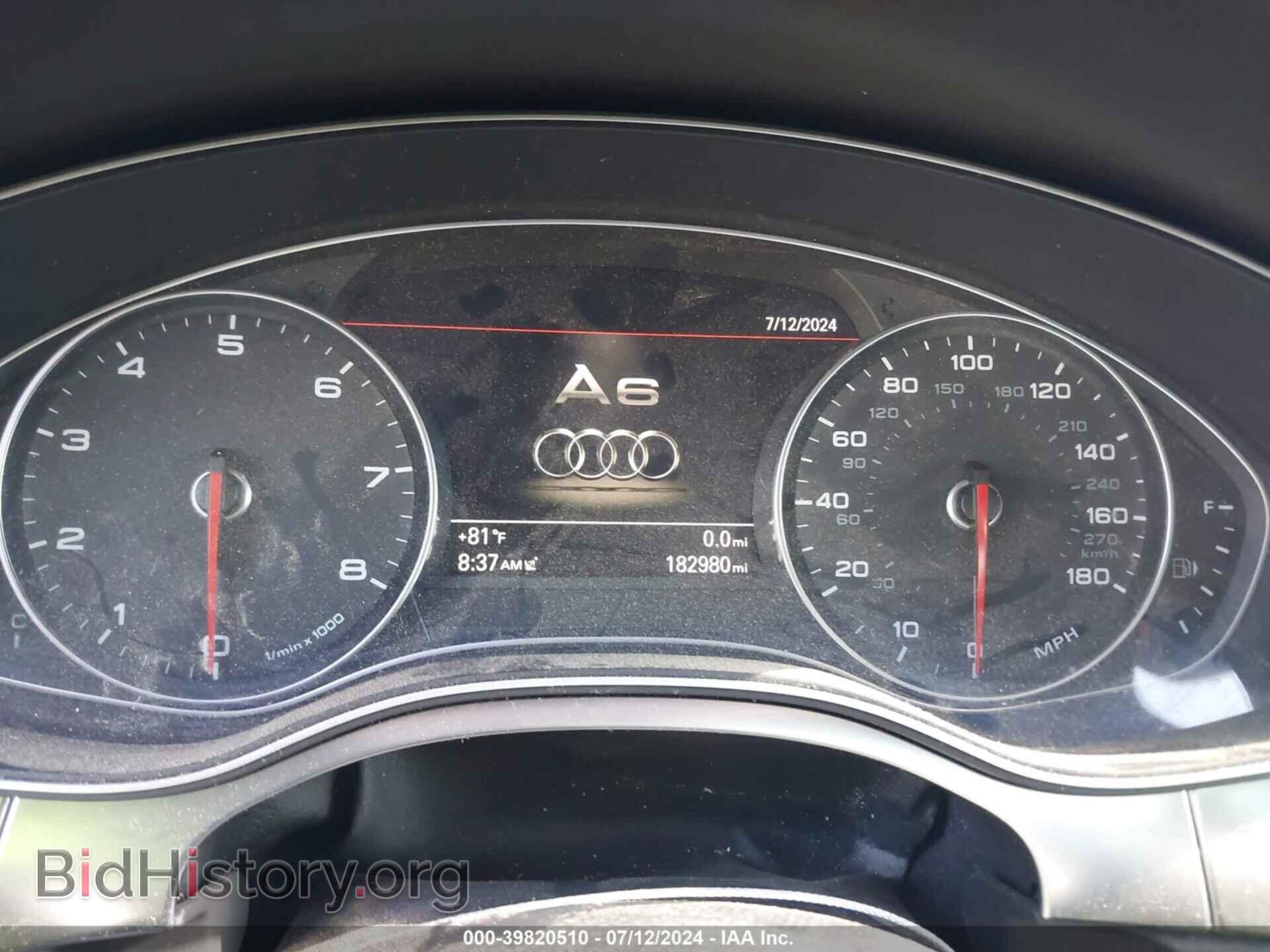 2013 AUDI A6 - VIN: WAUGFAFC6DN074310 - Фото 7