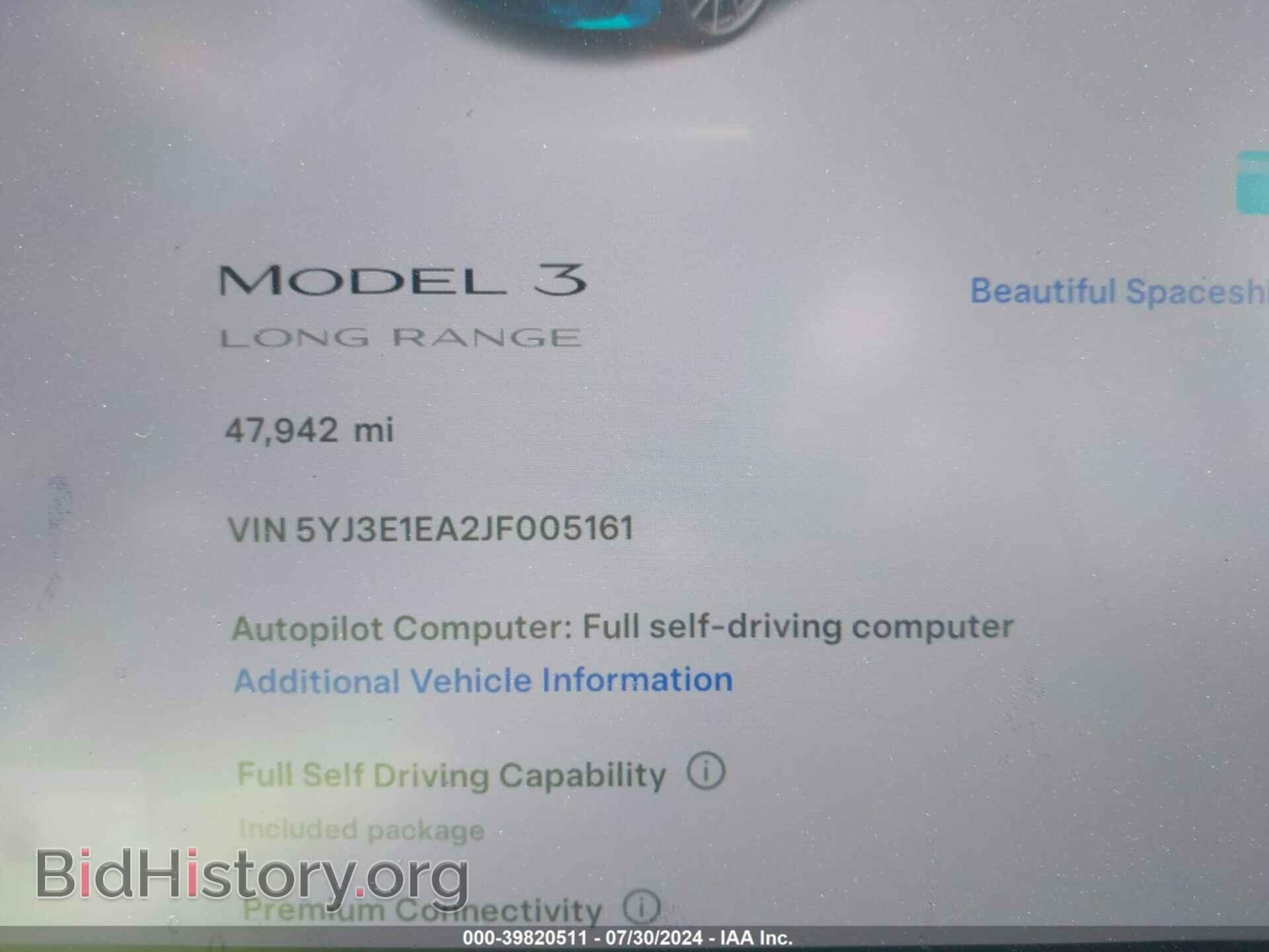 2018 TESLA MODEL 3 - VIN: 5YJ3E1EA2JF005161 - Фото 7