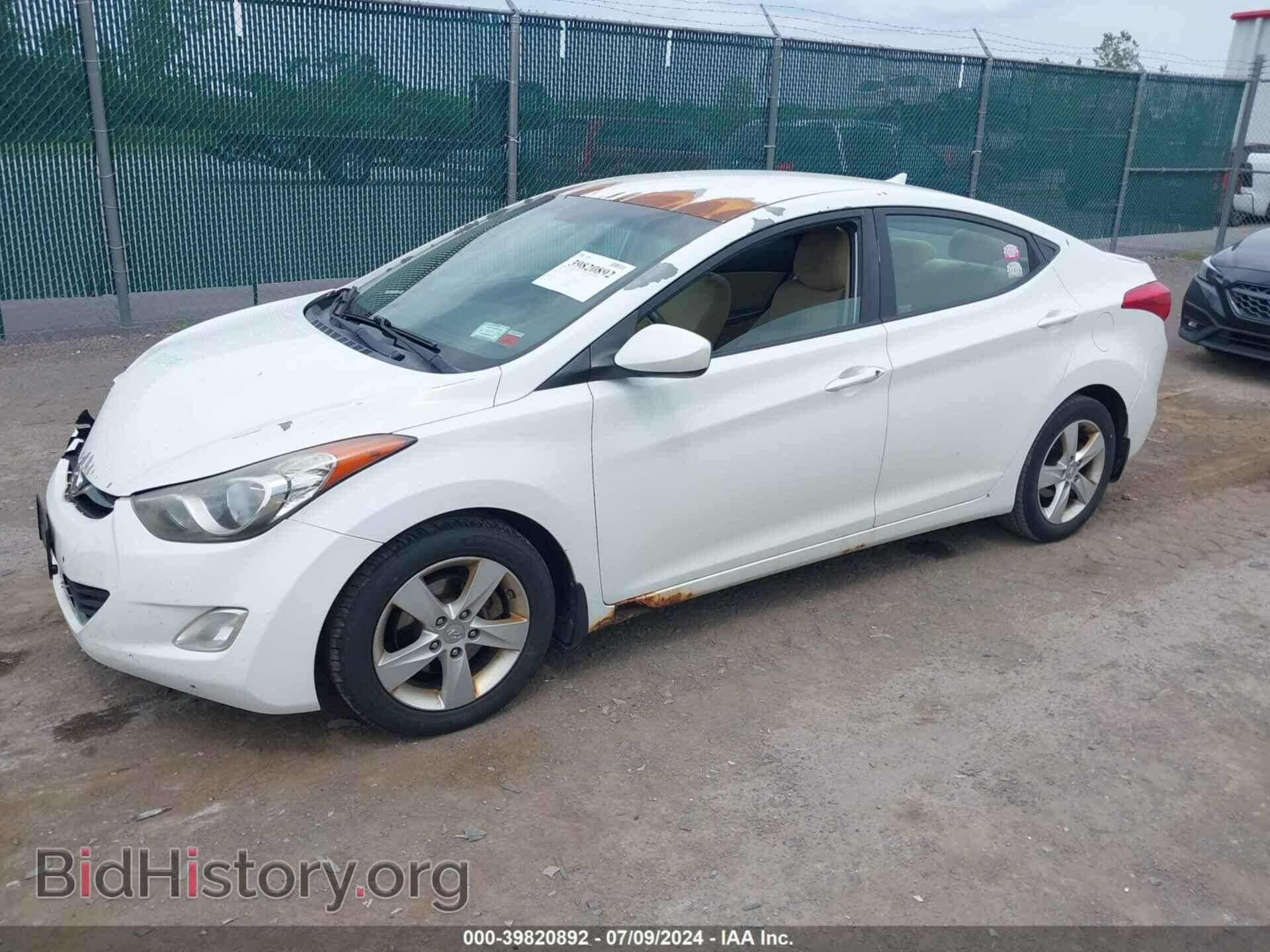 2012 HYUNDAI ELANTRA - VIN: 5NPDH4AE4CH093074 - Фото 2