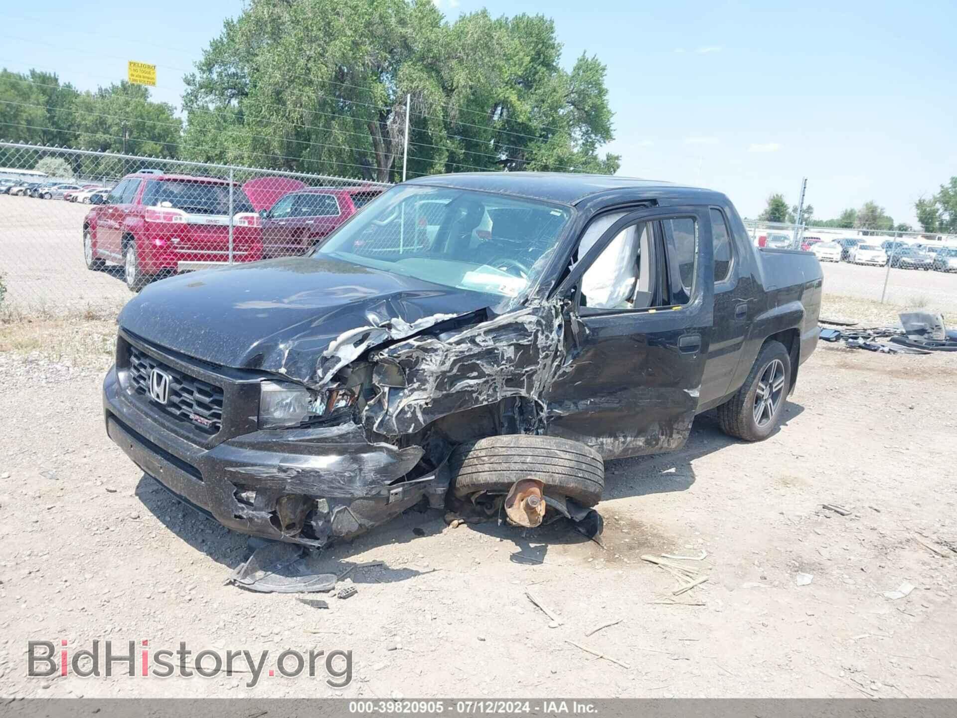 2014 HONDA RIDGELINE - VIN: 5FPYK1F74EB005984 - Фото 2