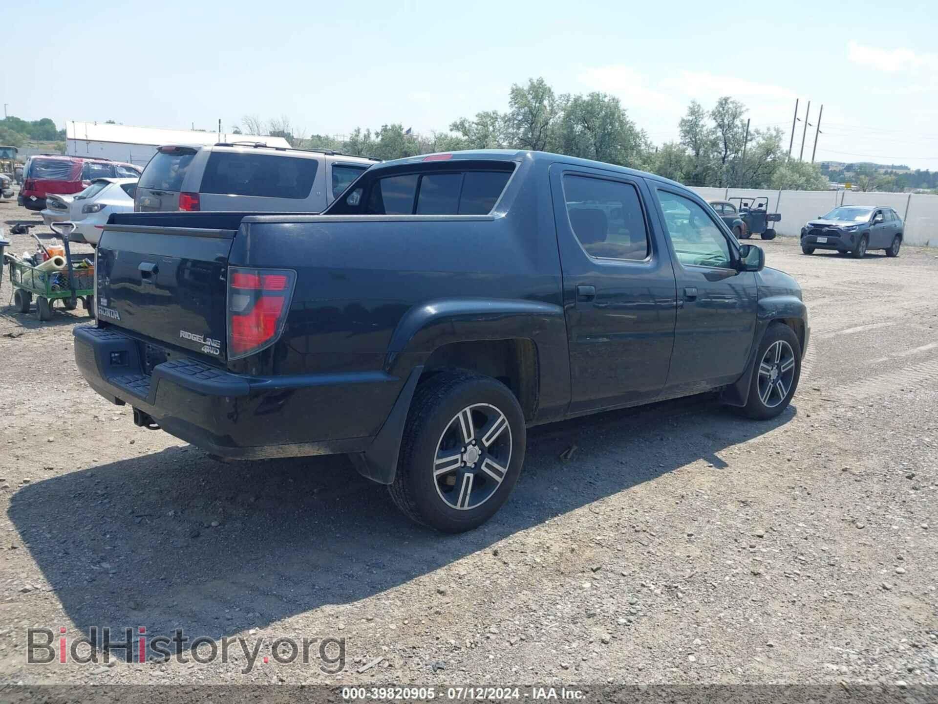 2014 HONDA RIDGELINE - VIN: 5FPYK1F74EB005984 - Фото 4