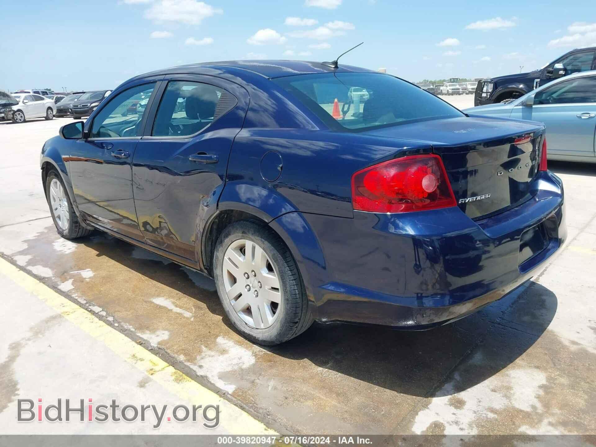 2013 DODGE AVENGER - VIN: 1C3CDZAB0DN616137 - Фото 3