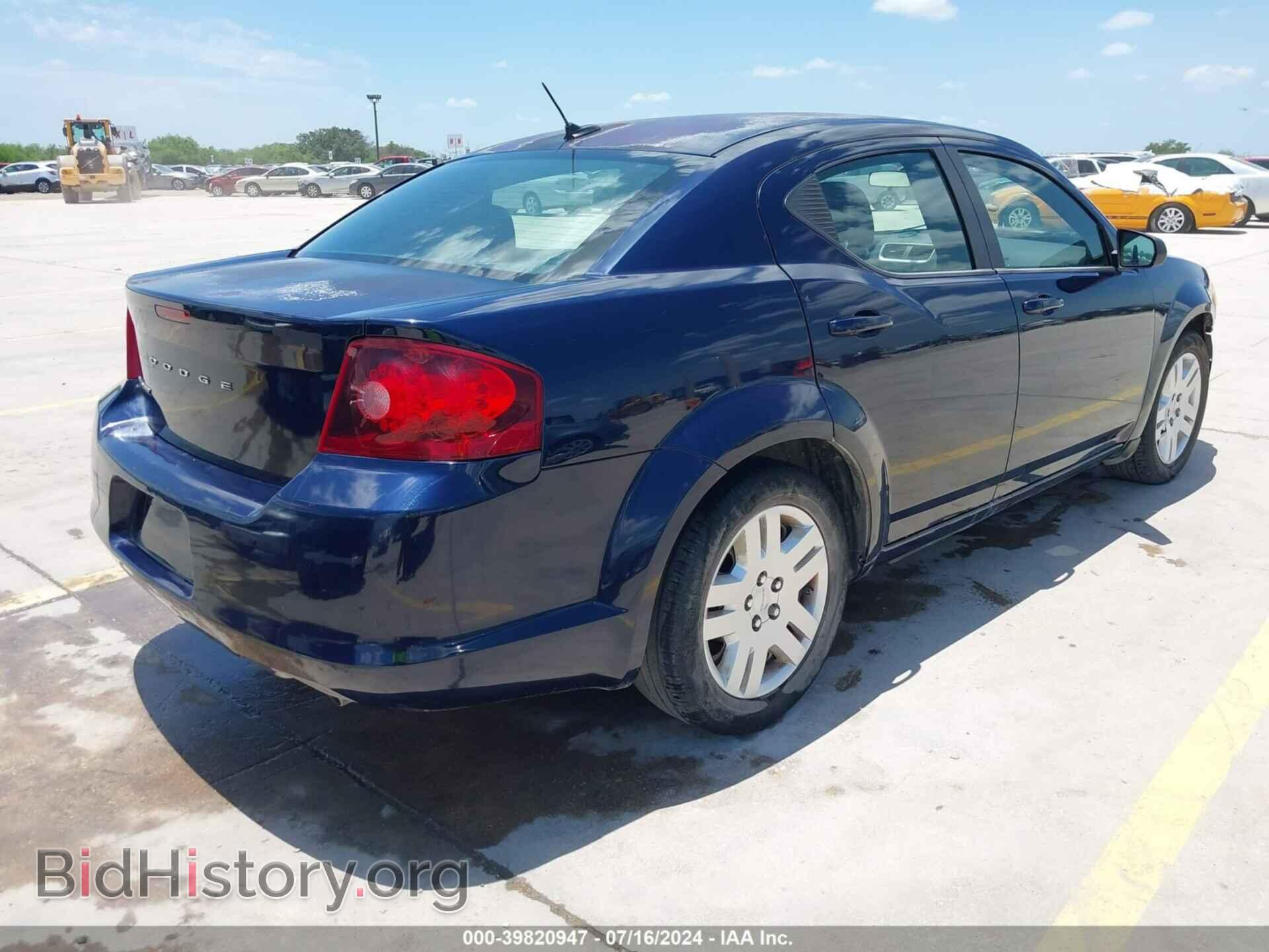 2013 DODGE AVENGER - VIN: 1C3CDZAB0DN616137 - Фото 4