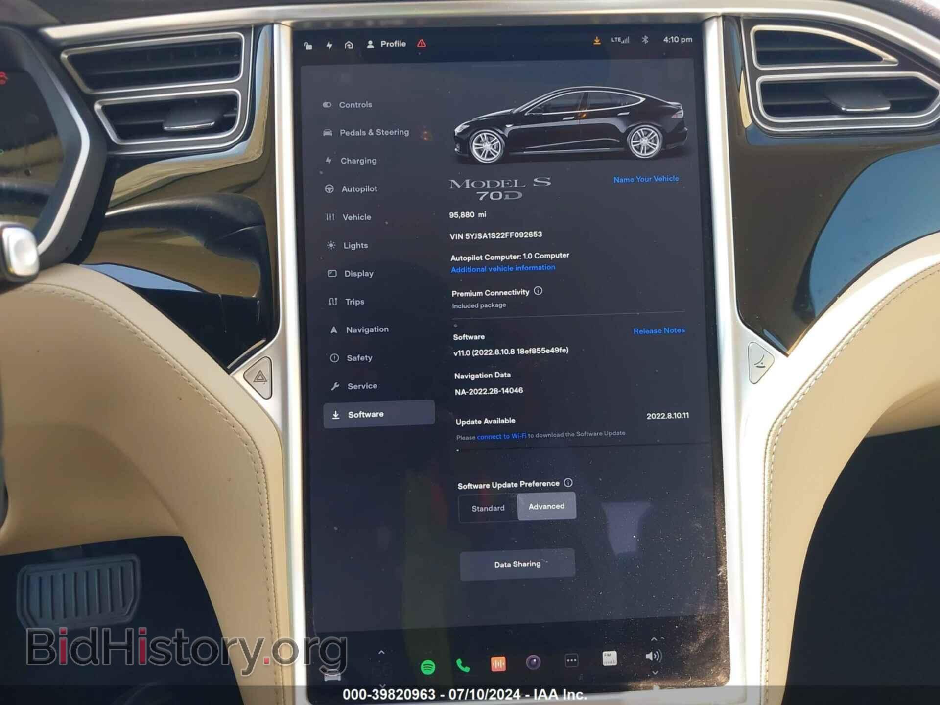 2015 TESLA MODEL S - VIN: 5YJSA1S22FF092653 - Photo 17
