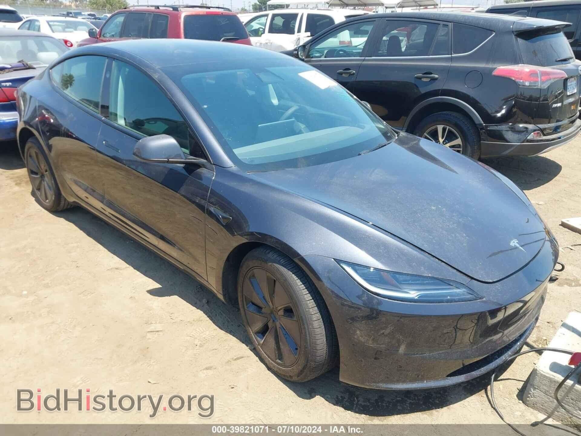 Photo 5YJ3E1EA6RF726255 - TESLA MODEL 3 2024