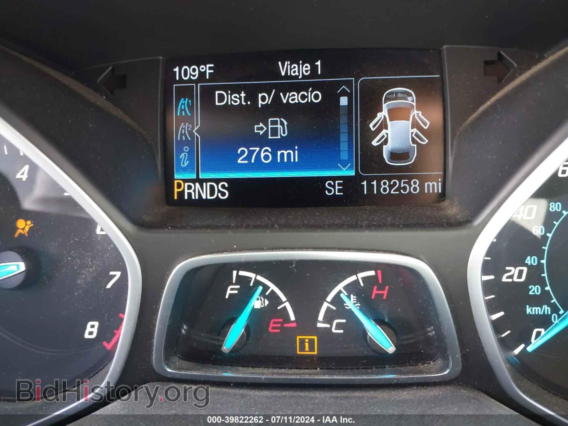 2014 FORD ESCAPE - VIN: 1FMCU0GX2EUC45432 - Фото 7