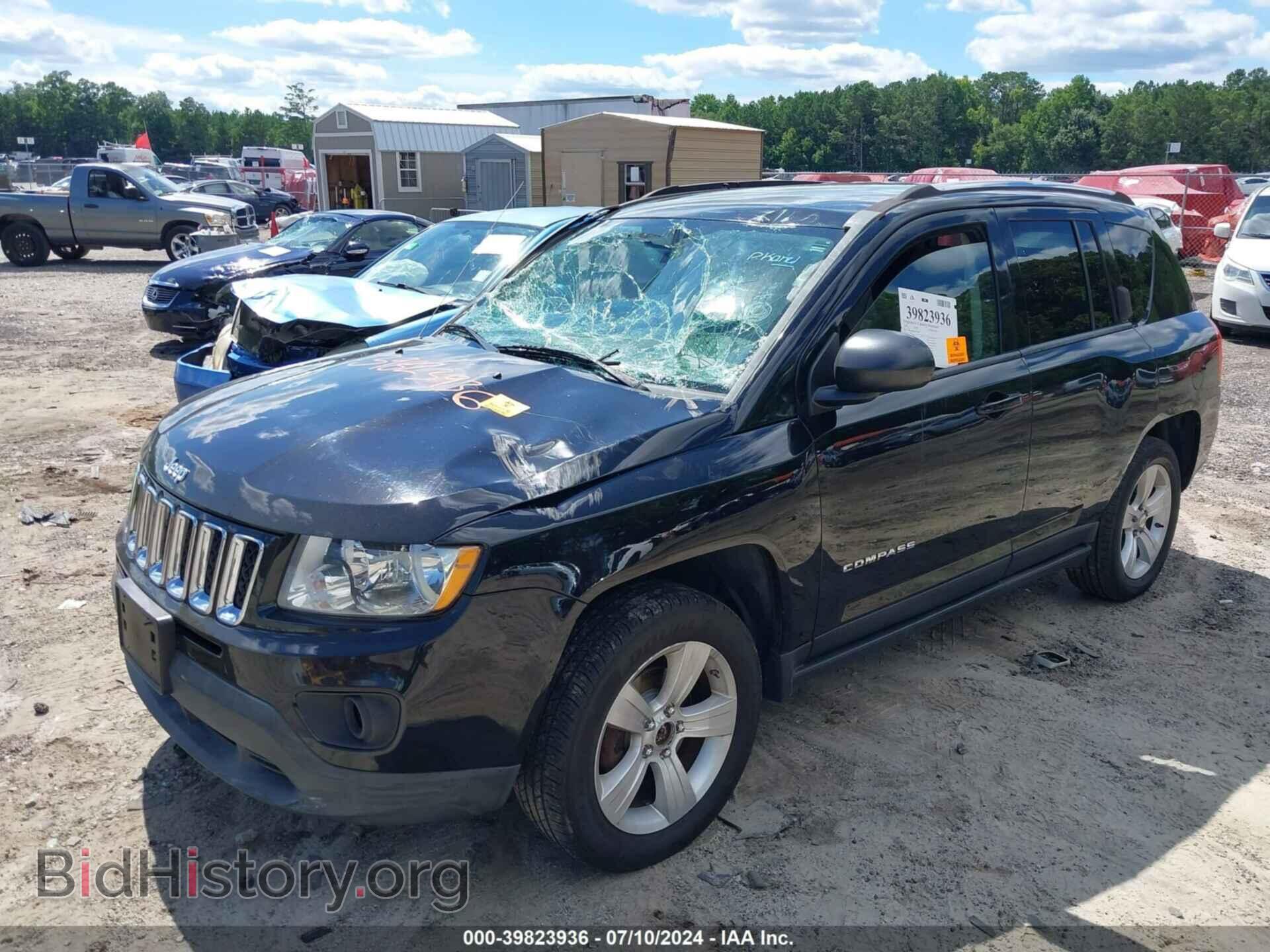 2012 JEEP COMPASS - VIN: 1C4NJDEB6CD573440 - Фото 2