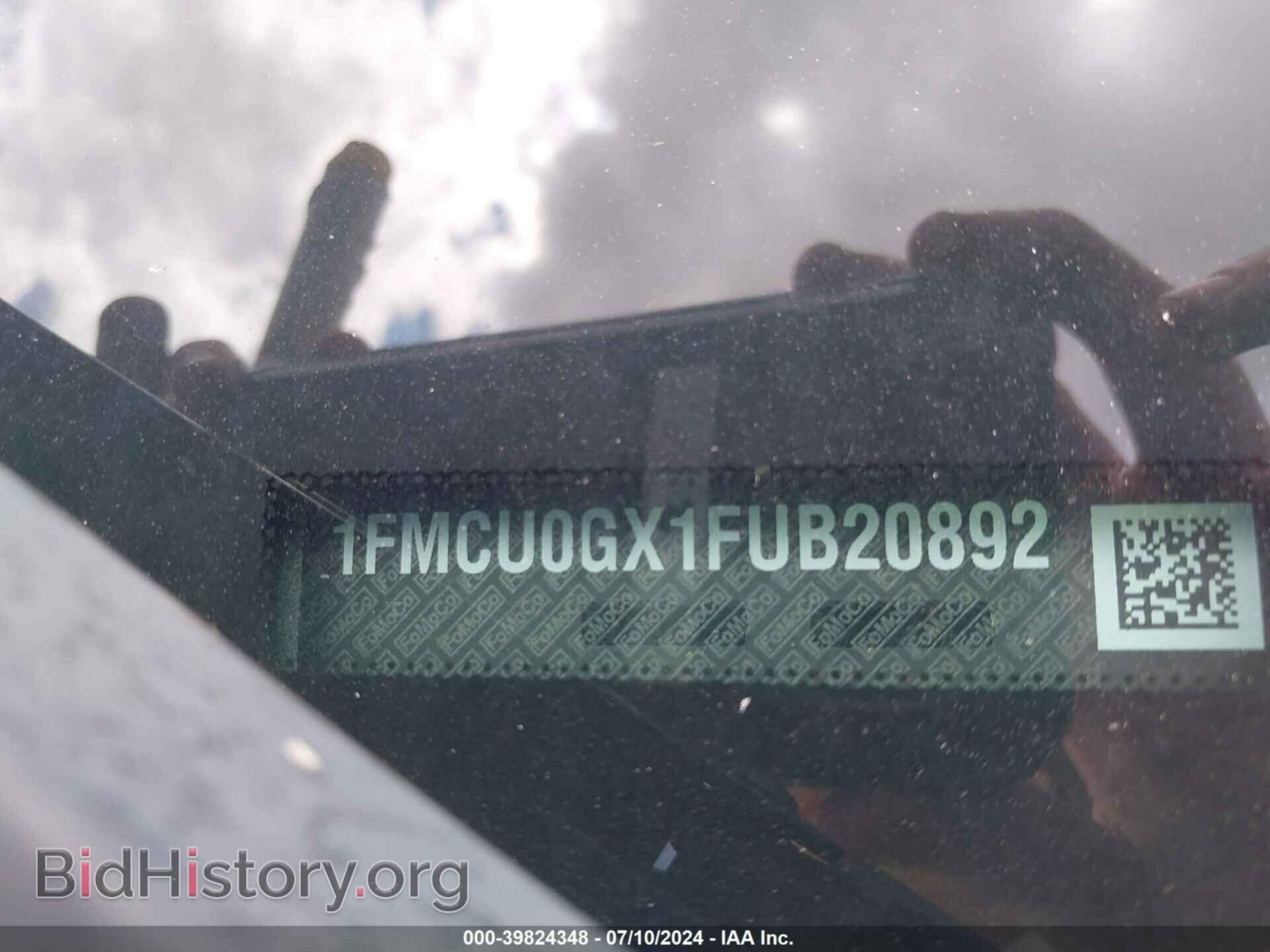 2015 FORD ESCAPE - VIN: 1FMCU0GX1FUB20892 - Фото 9