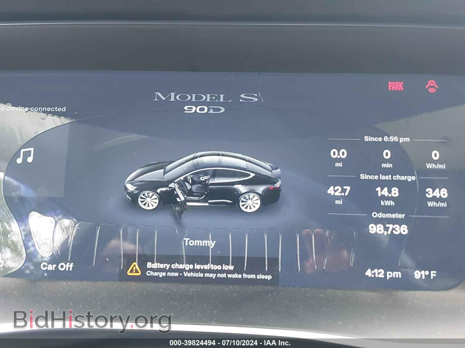 2015 TESLA MODEL S - VIN: 5YJSA1E25FF106136 - Photo 7