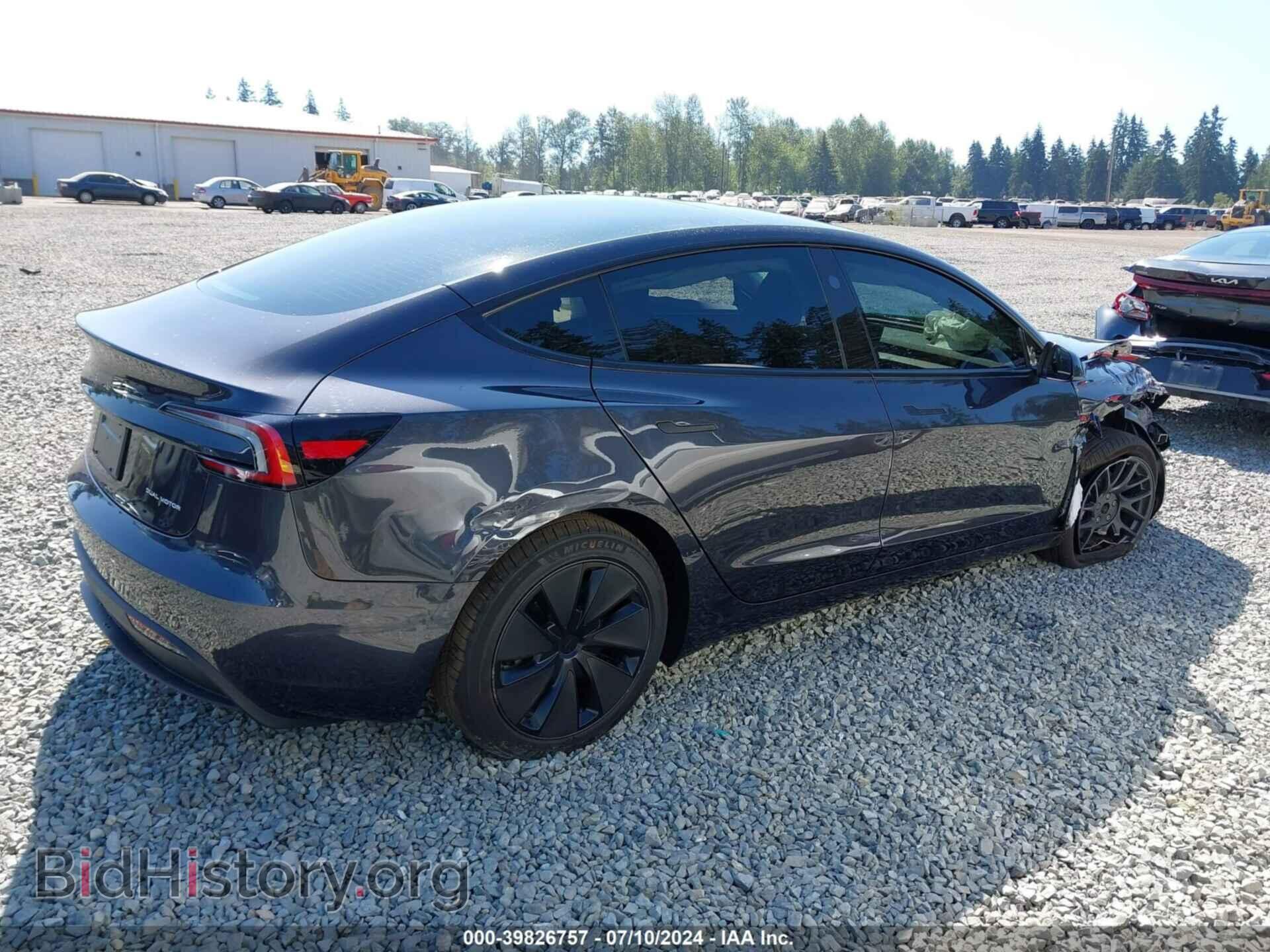 2024 TESLA MODEL 3 - VIN: 5YJ3E1EB9RF810076 - Фото 4