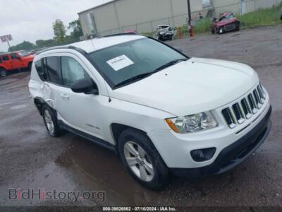 2012 Jeep COMPASS Sport, белый — VIN 1C4NJDBB4CD511099, IAAI