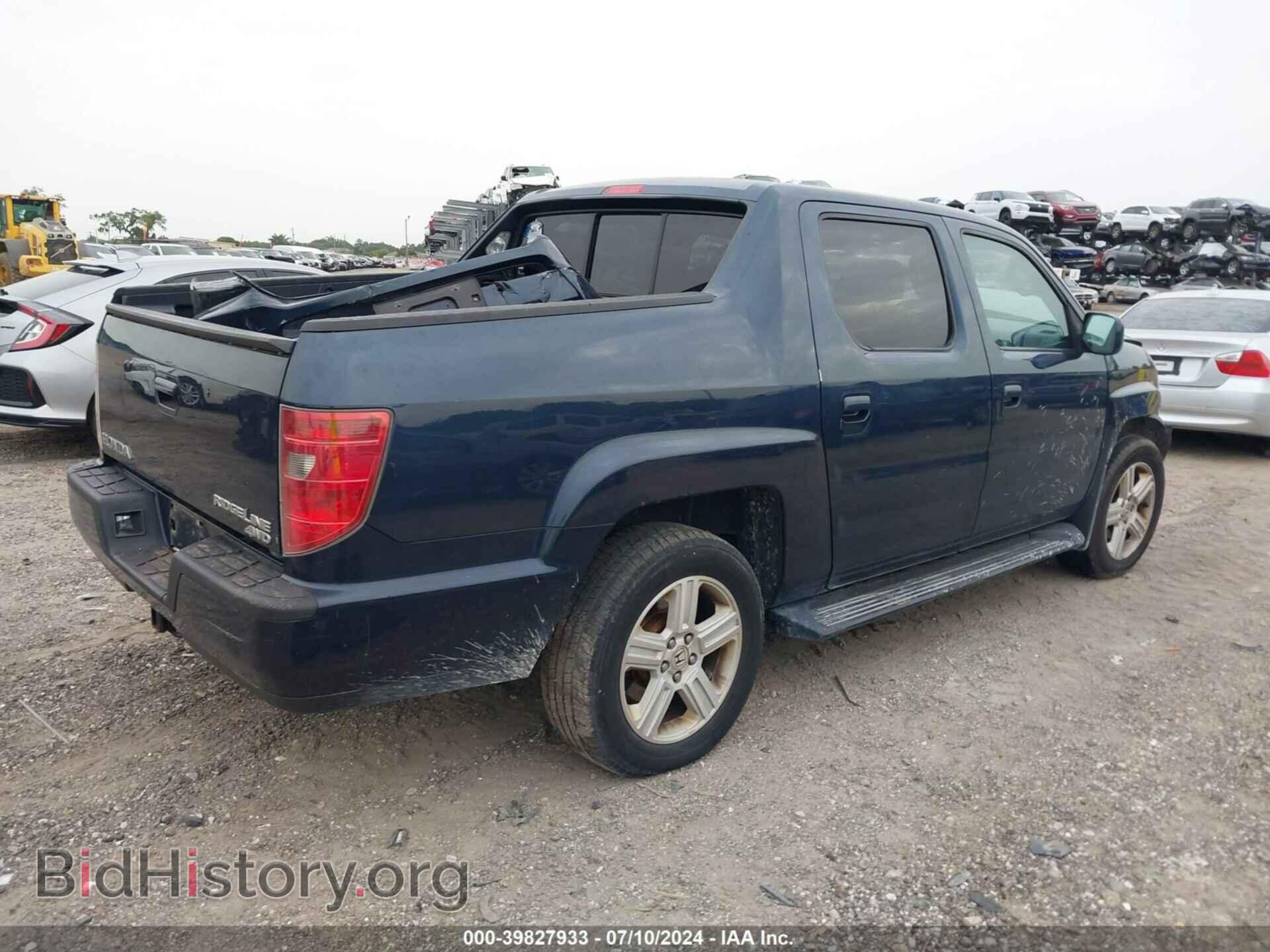 2009 HONDA RIDGELINE - VIN: 5FPYK16589B103324 - Фото 4