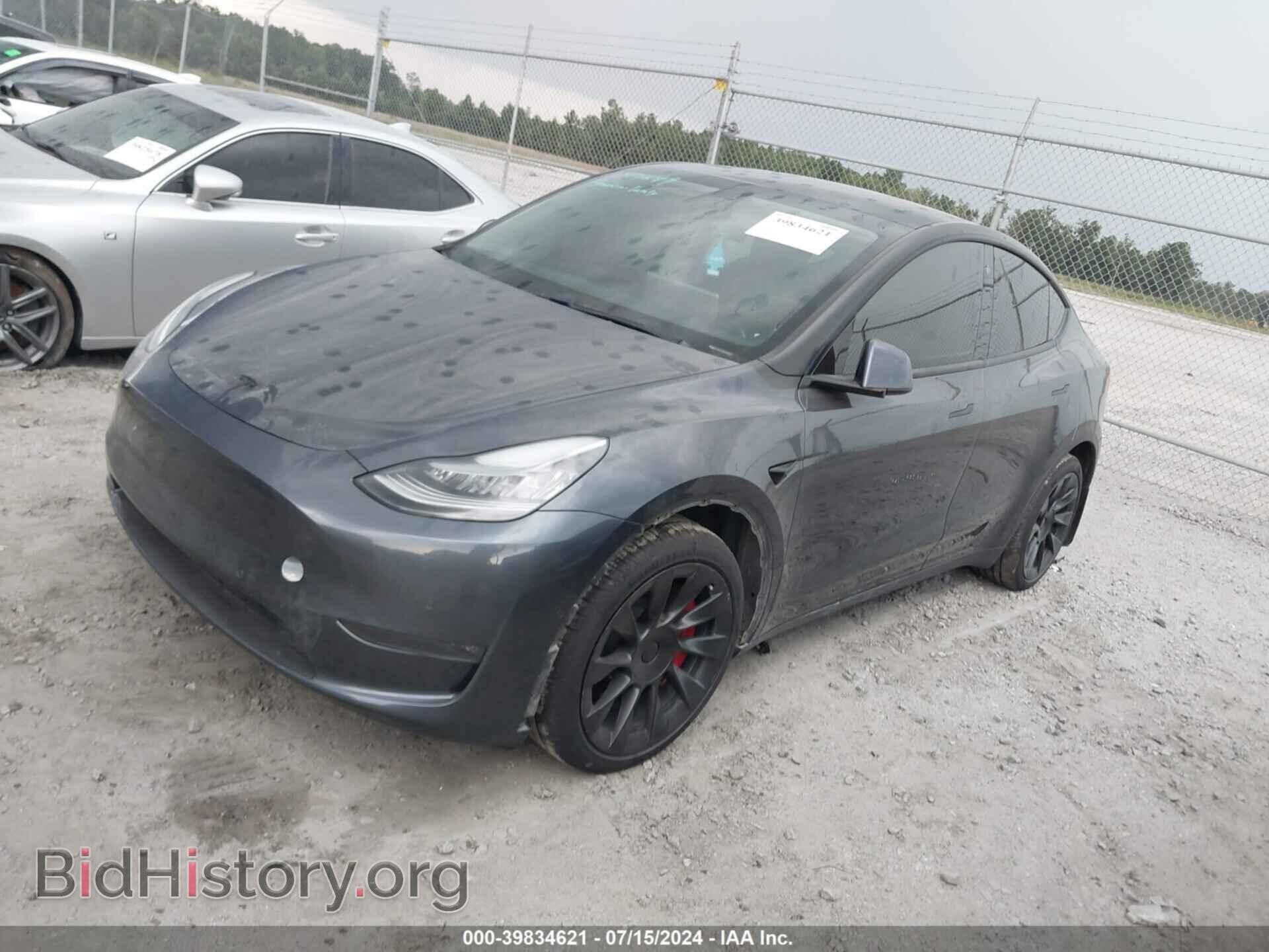 2021 TESLA MODEL Y - VIN: 5YJYGDEEXMF080652 - Фото 2